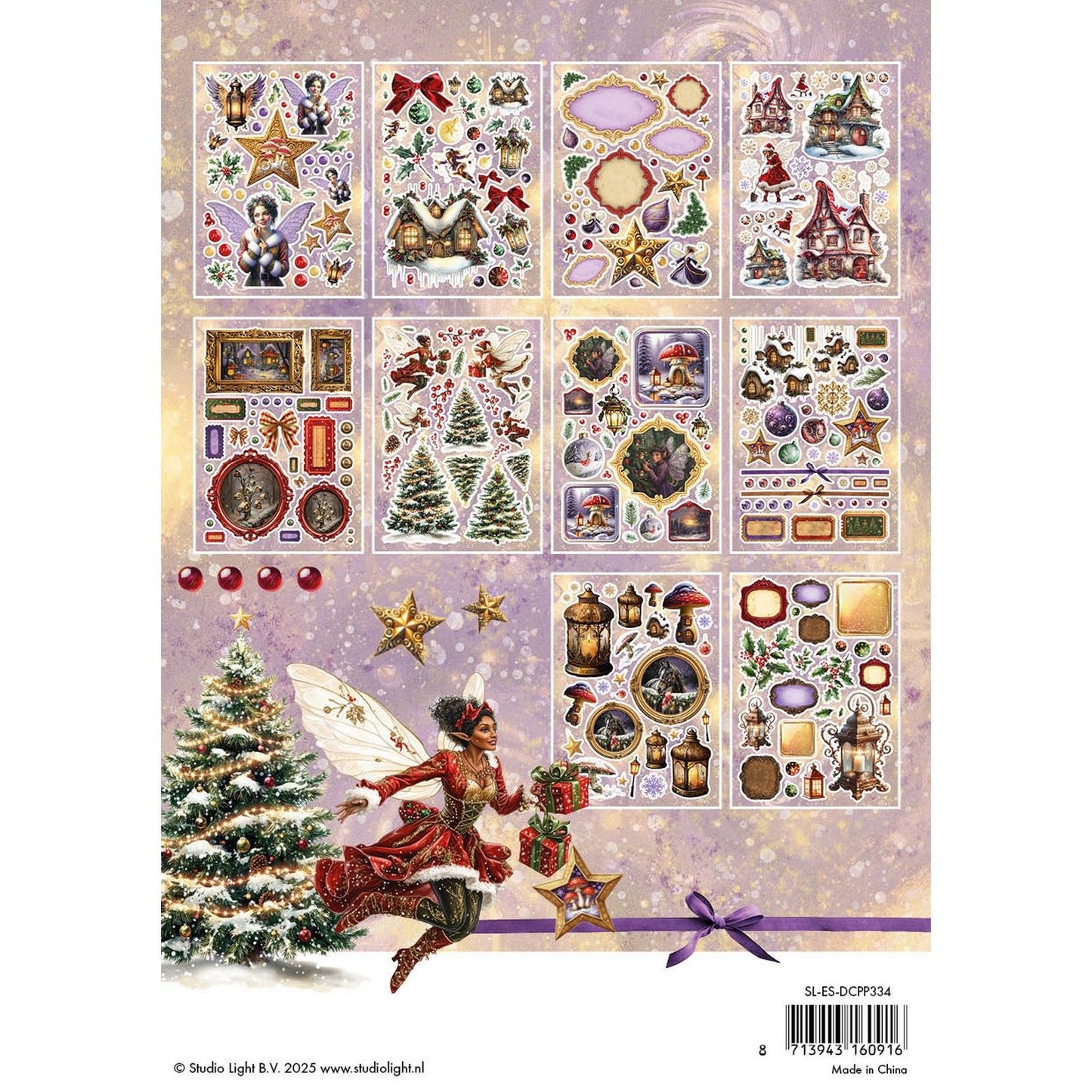 Studio Light • Essentials bloc de papier découpé Fée Noël
