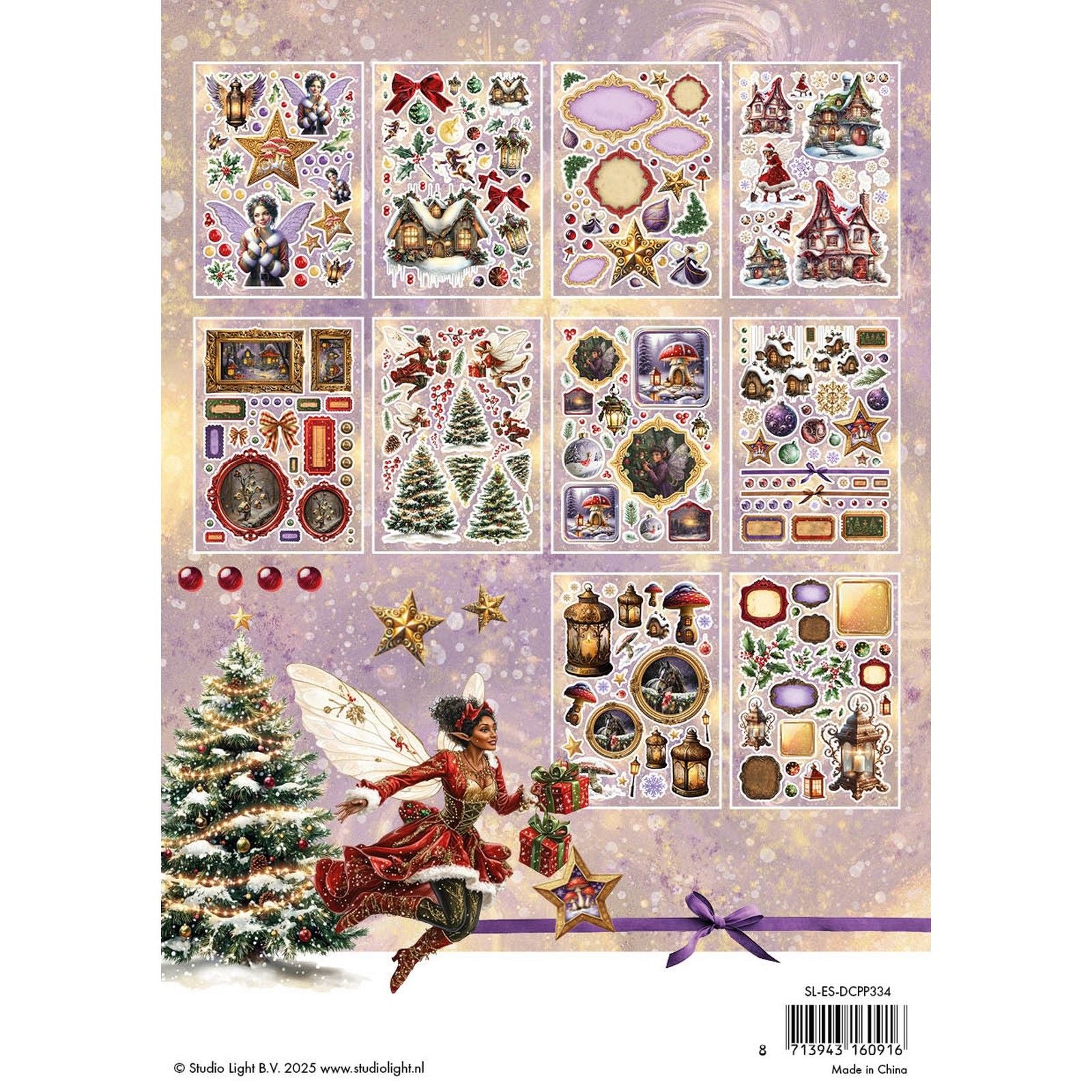 Studio Light • Essentials bloc de papier découpé Fée Noël