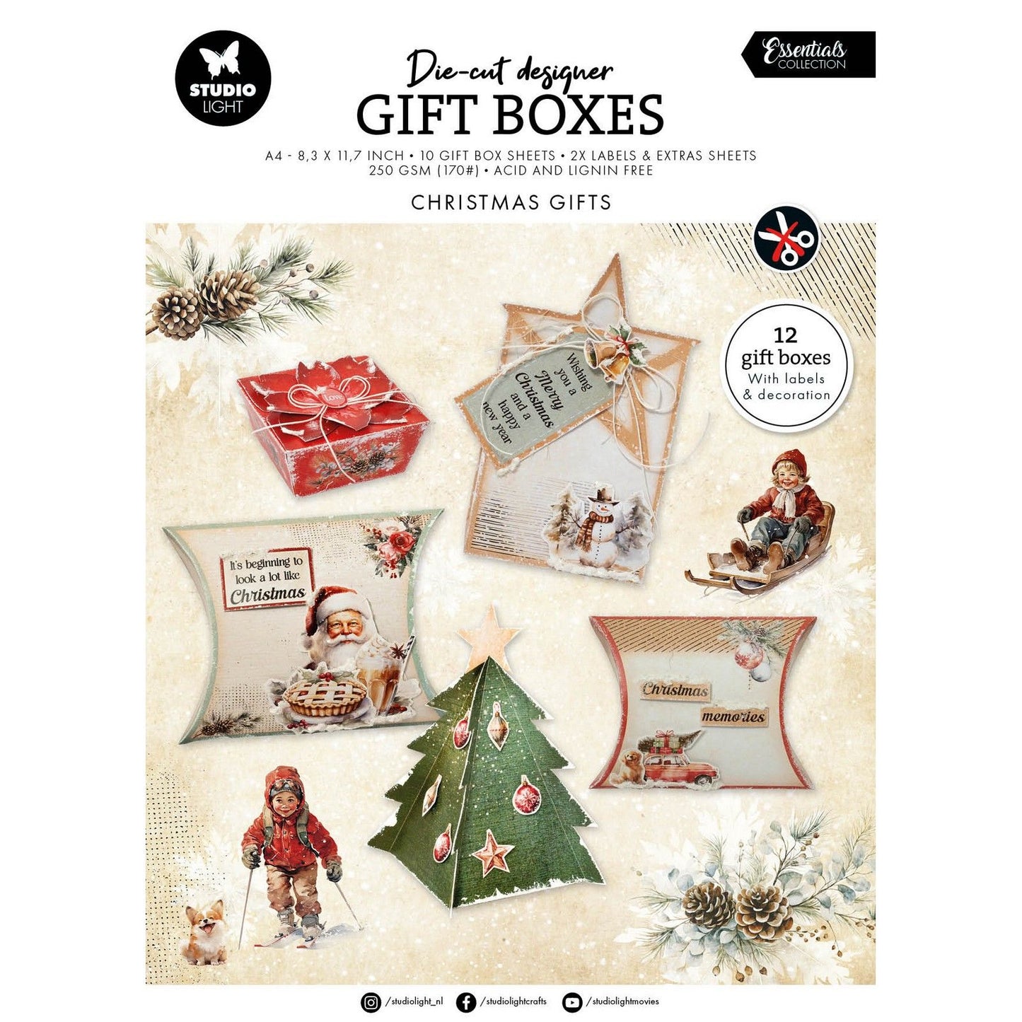 Studio light • essentiels coffrets cadeaux bricolage cadeaux de Noël