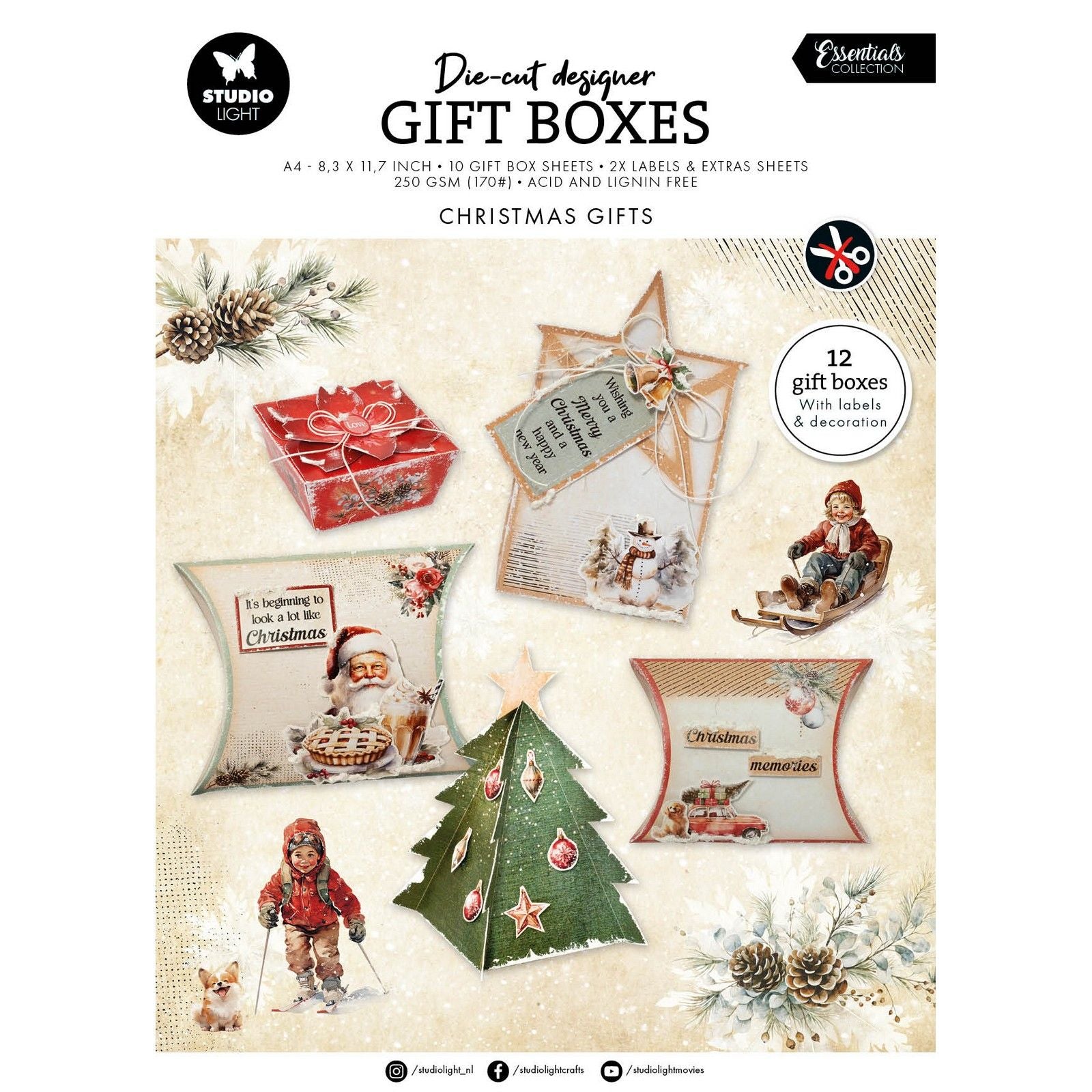Studio light • essentiels coffrets cadeaux bricolage cadeaux de Noël