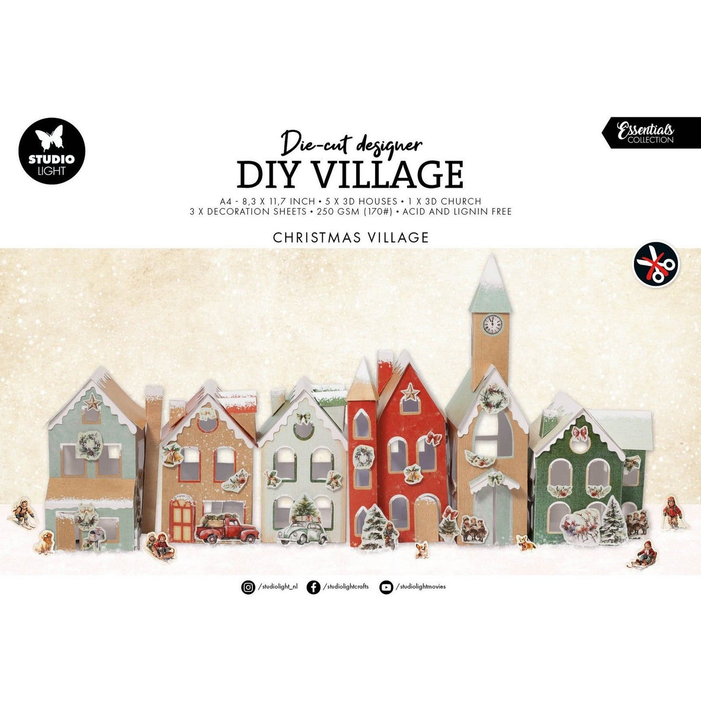 Studio Light • Essentiels du village de bricolage du village de Noël