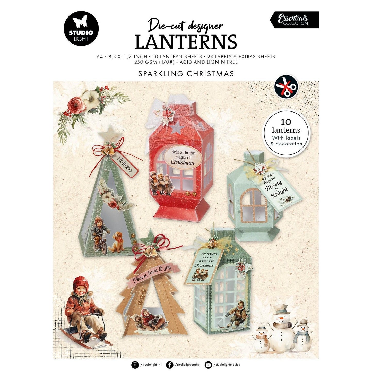 Lampe de studio • lanternes de bricolage essentielles pour Noël étincelant