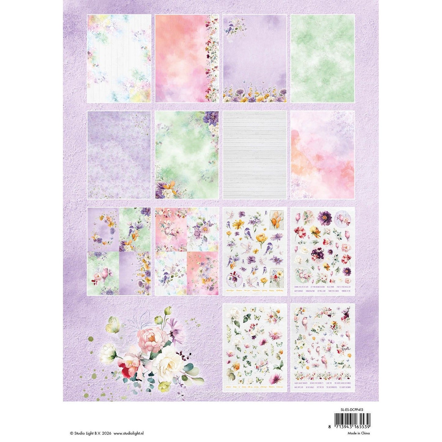 Studio Light • Essentiels fleurs en papier découpées