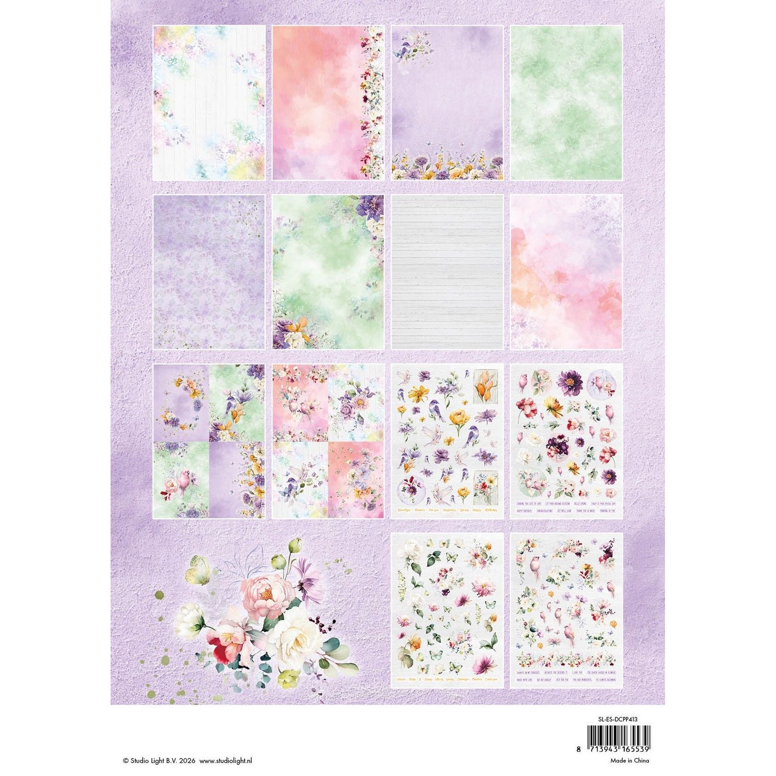 Studio Light • Essentiels fleurs en papier découpées
