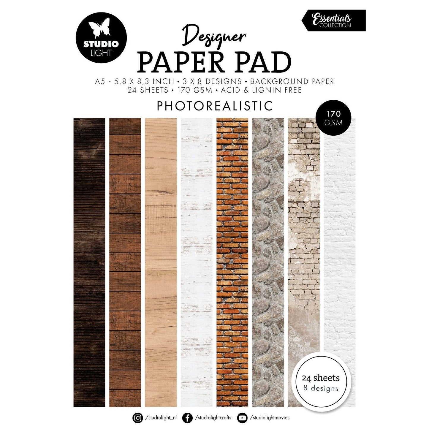 Studio Light • Essentials Bloc de papier design photoréaliste