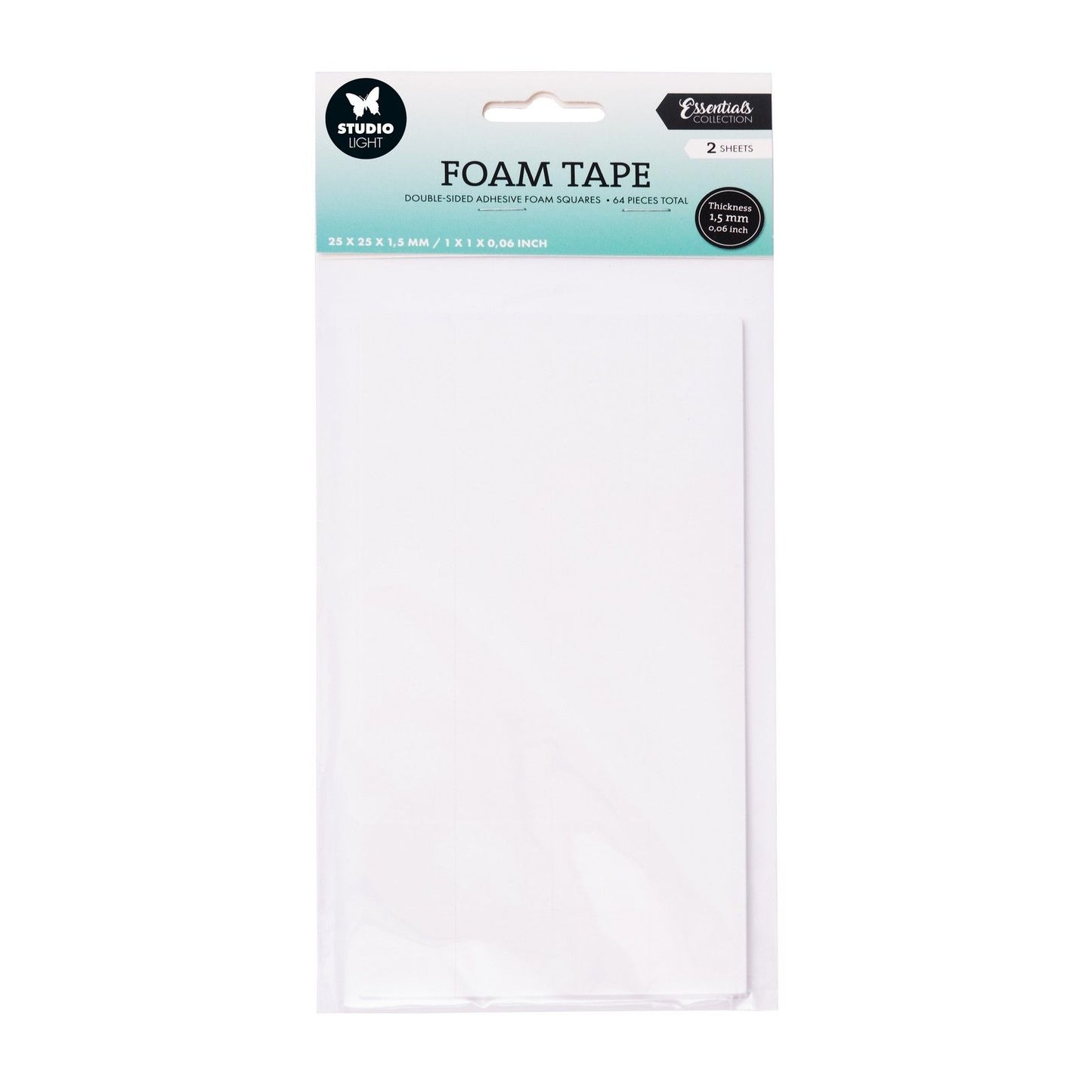 Studio light • outils essentiels blocs de ruban mousse double face 25x25mm