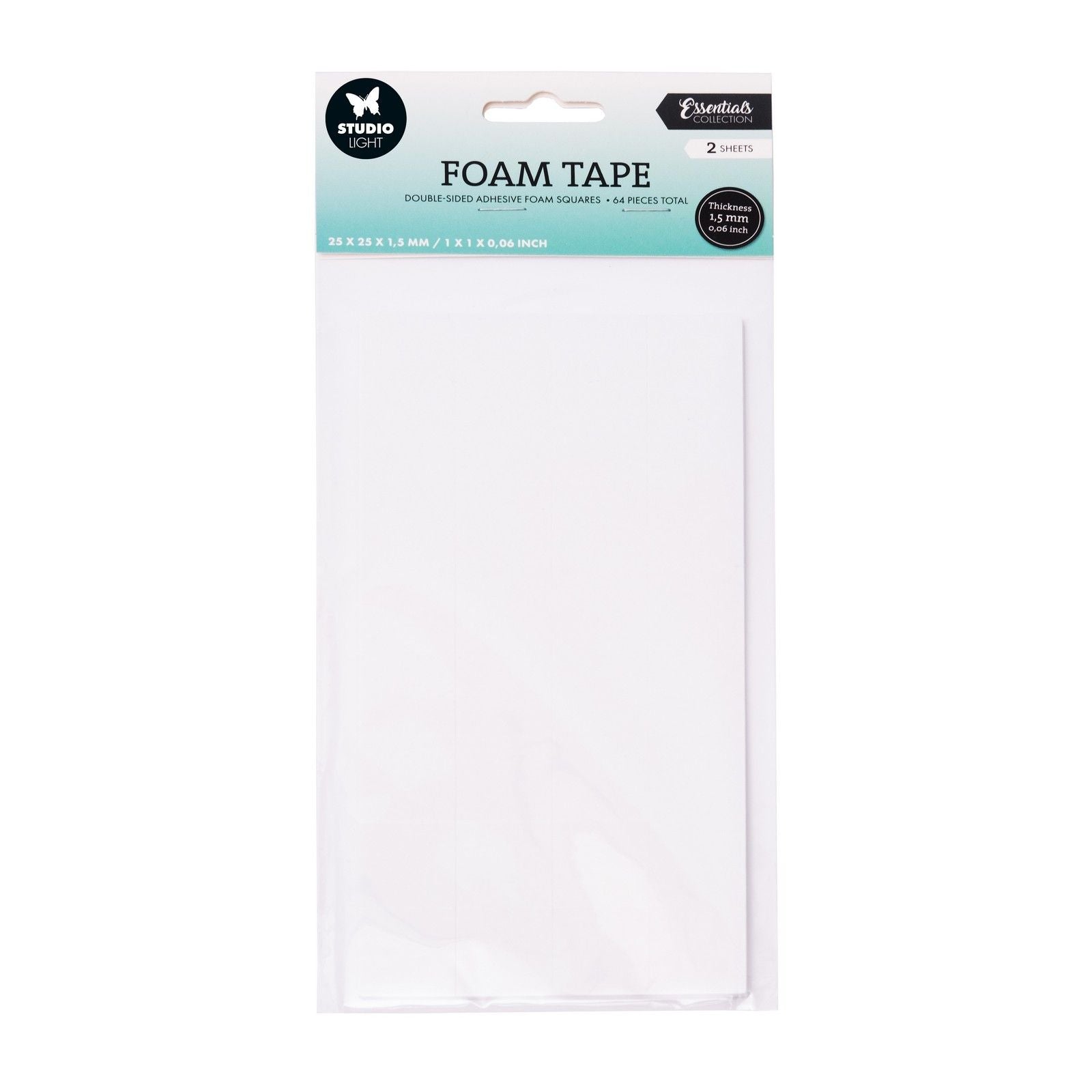 Studio light • outils essentiels blocs de ruban mousse double face 25x25mm