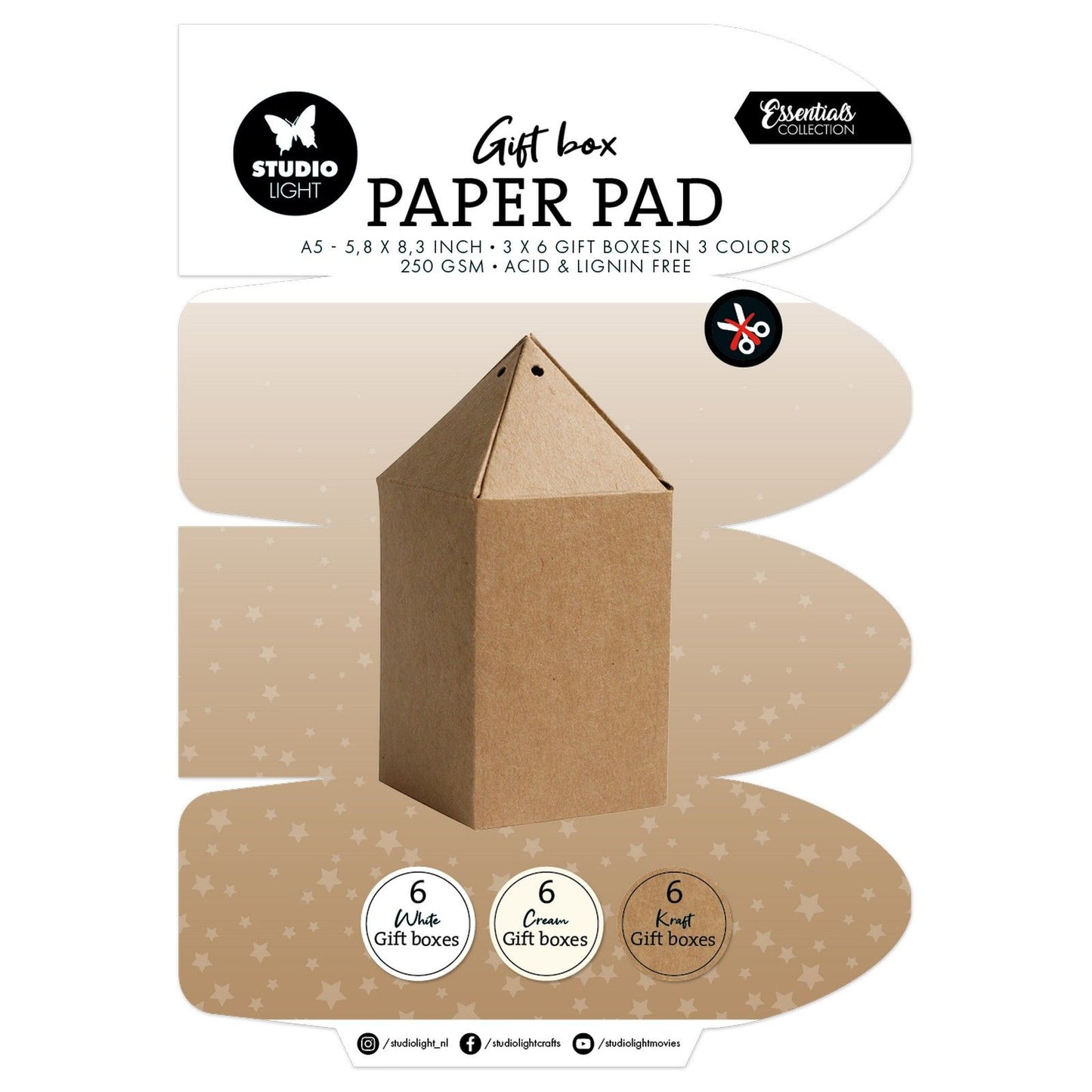 Studio Light • Coffret cadeau essentiel Bloc de papier Coffret cadeau