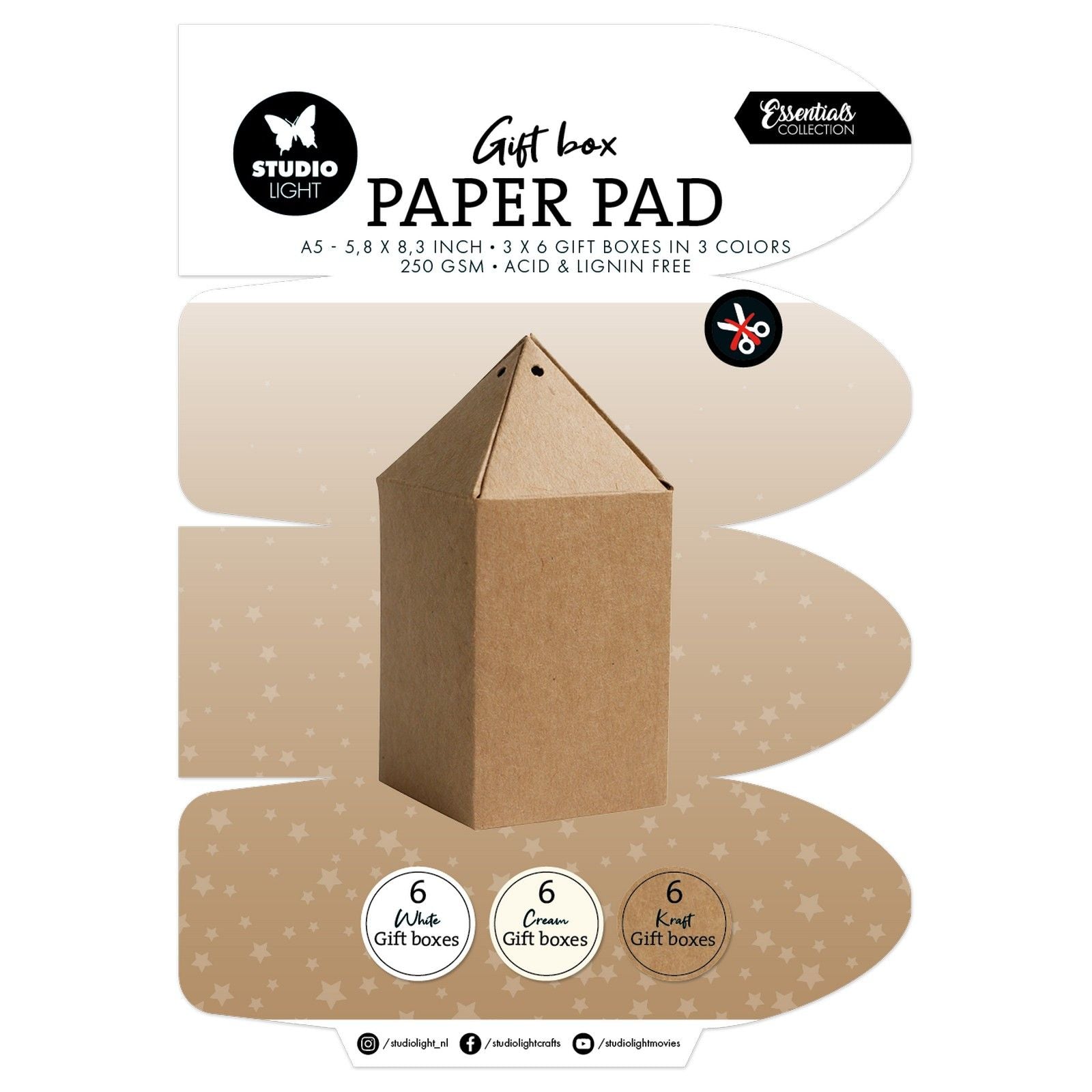 Studio Light • Coffret cadeau essentiel Bloc de papier Coffret cadeau