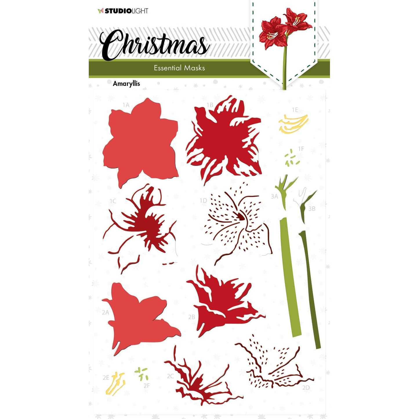Studio light • pochoir masque essentiel amaryllis
