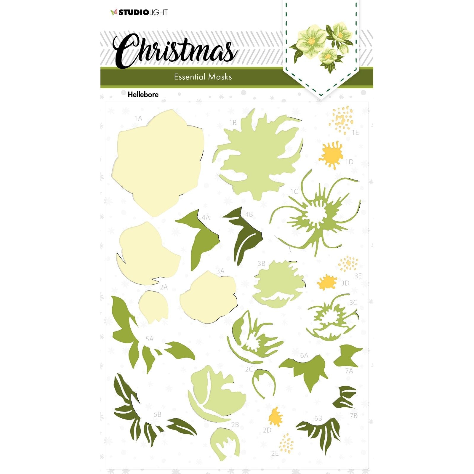 Studio Light • Pochoir pour masque essentiel Helleborus