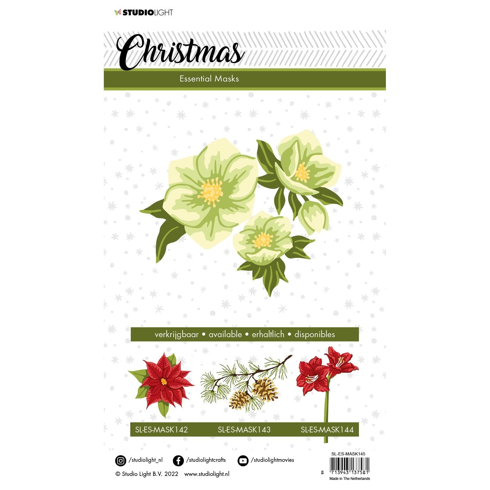 Studio Light • Pochoir pour masque essentiel Helleborus