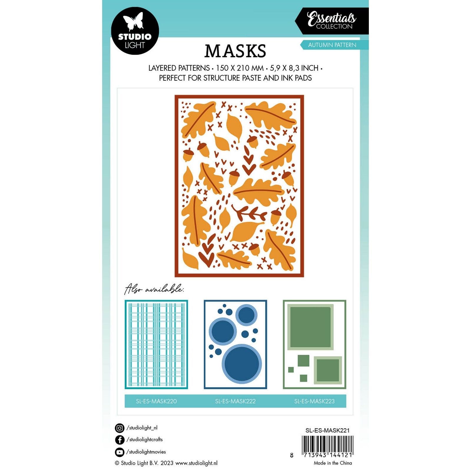 Studio light • masque essentiel motif automne