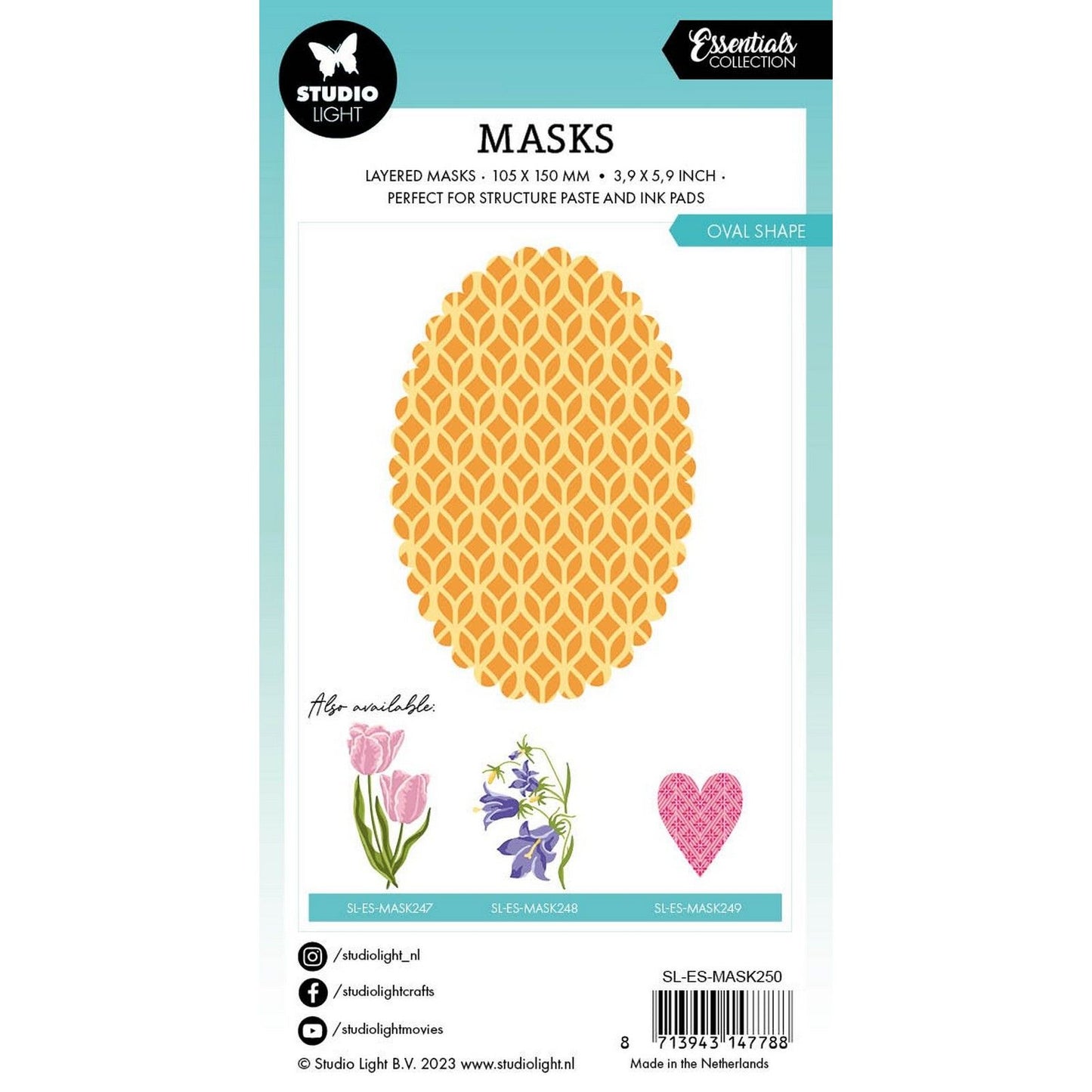 Studio light • masques essentiels forme ovale