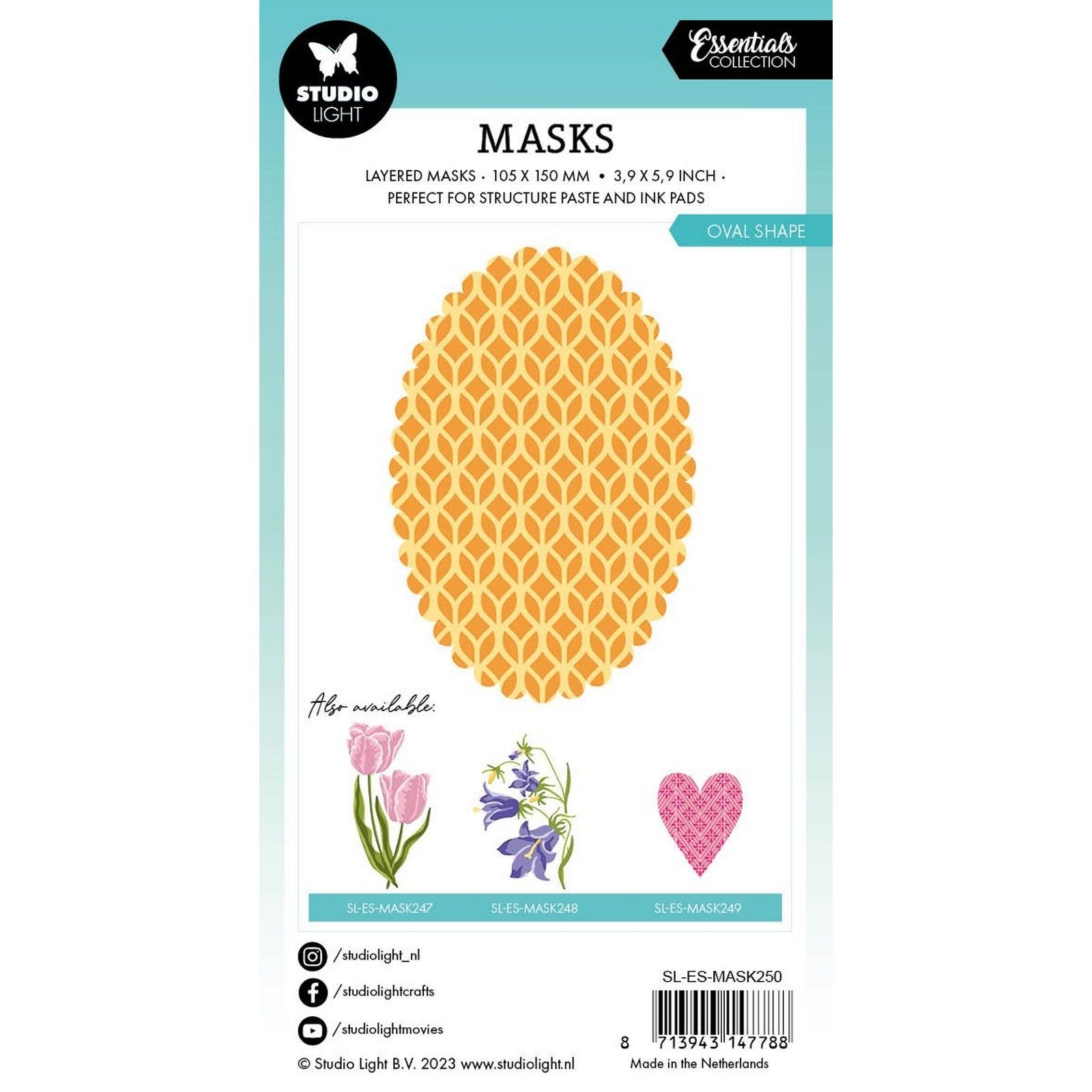 Studio light • masques essentiels forme ovale