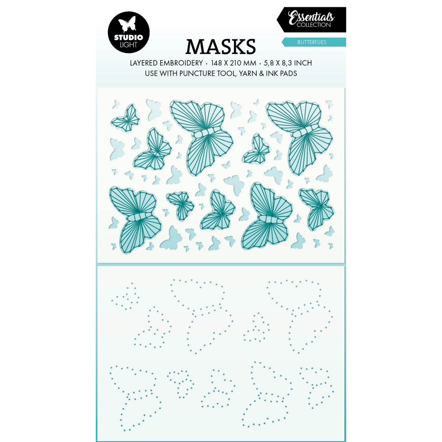 Studio Light • Outil de perforation essentiel, masque papillons