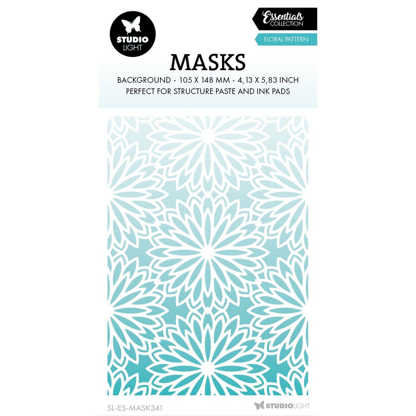 Studio light • pochoir de masque essentiel, fond floral