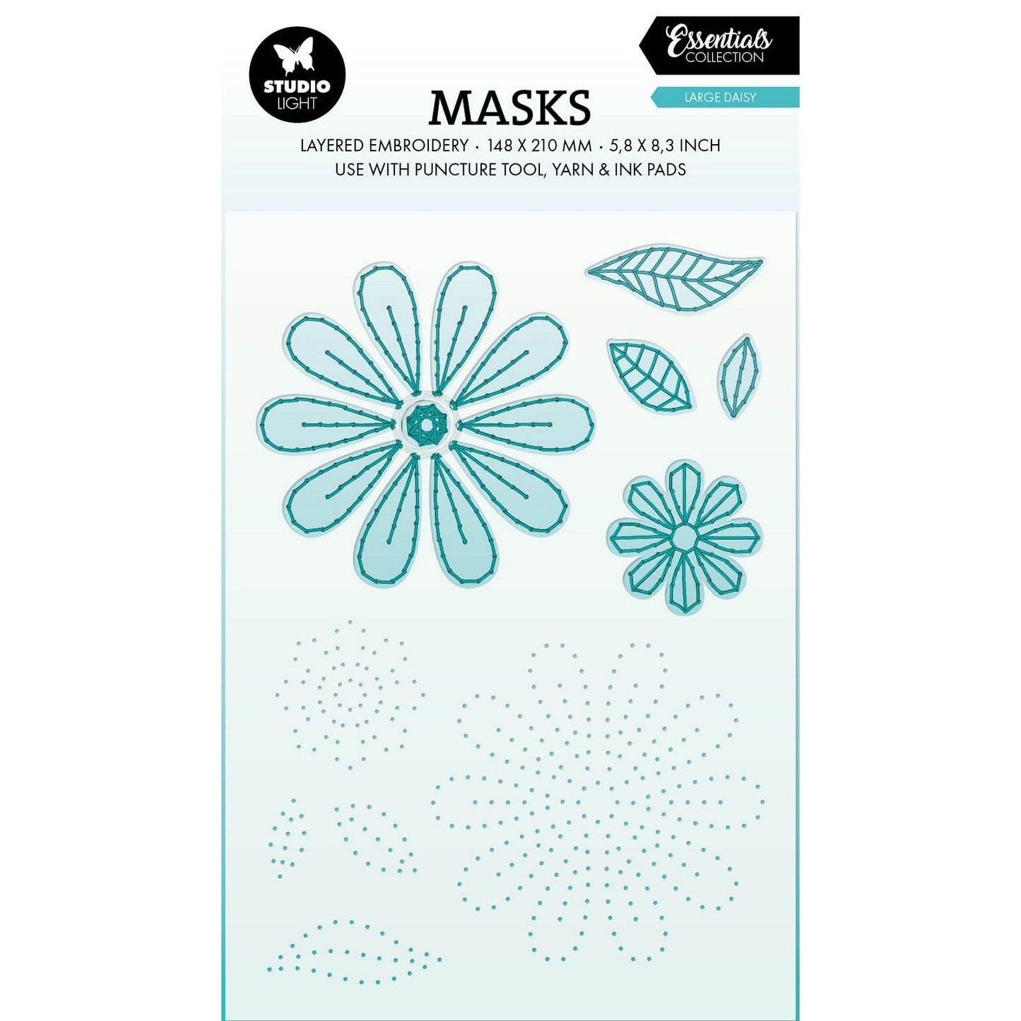 Studio light • broderie masque essentiels - grande marguerite