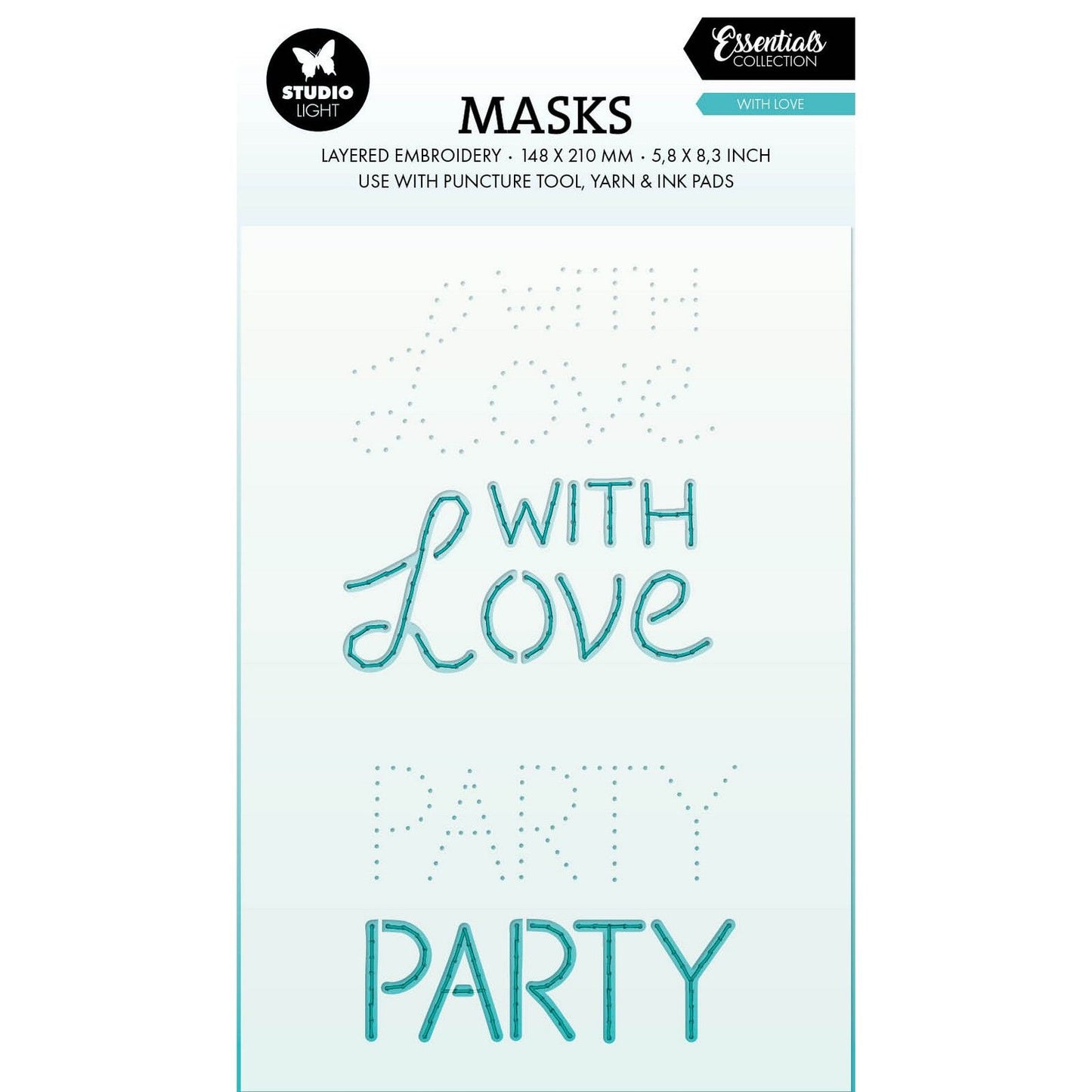 Studio light • broderie de masques essentiels - avec amour