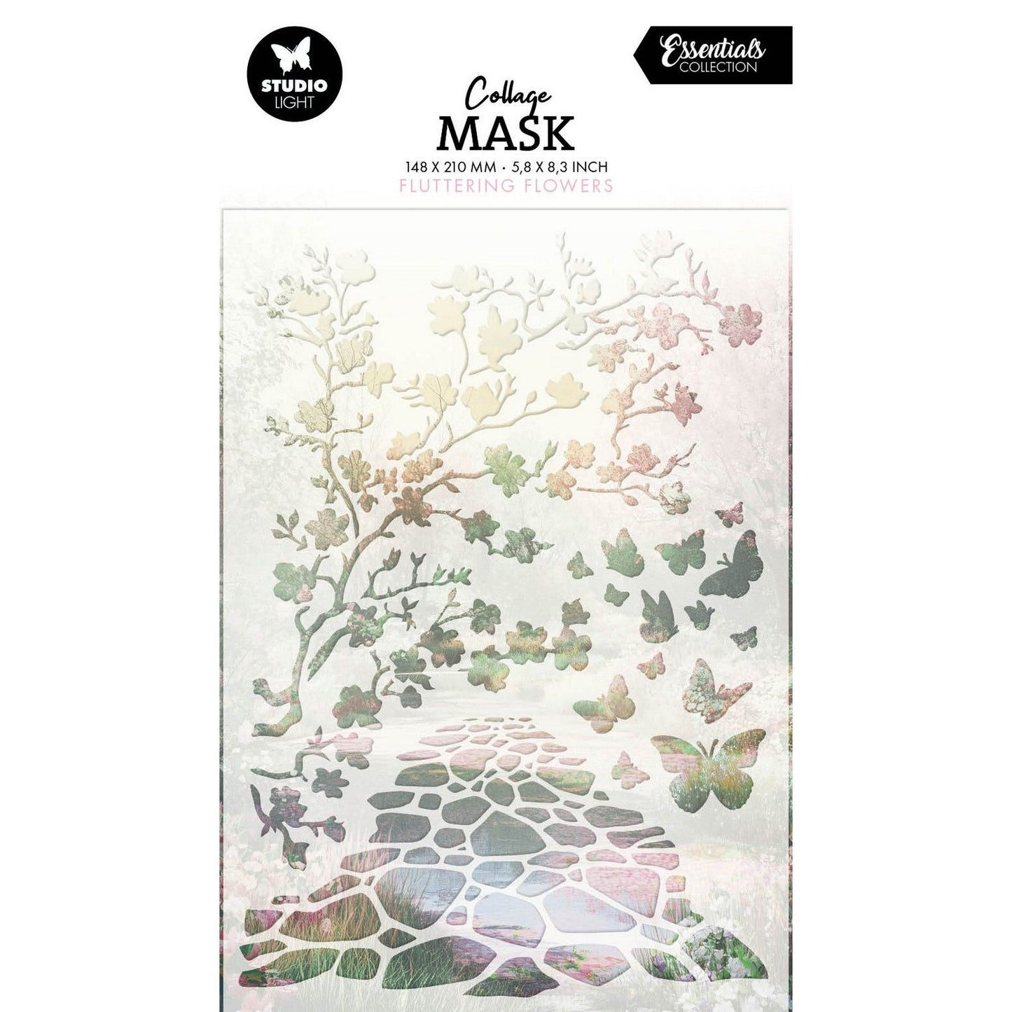 Studio Light • Pochoir de masque essentiel fleurs flottantes