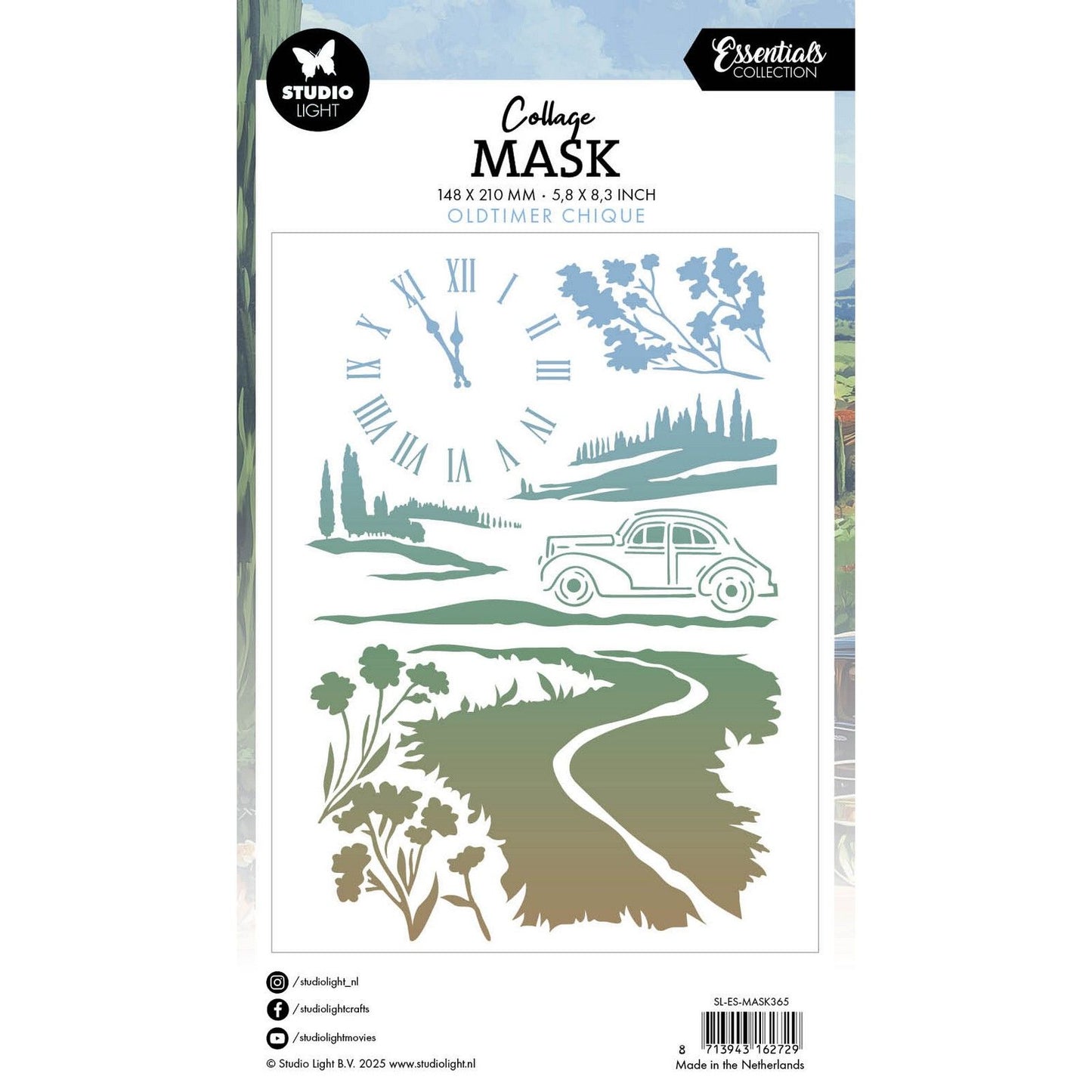 Studio Light • Pochoir de masque essentiel oldtimer chic