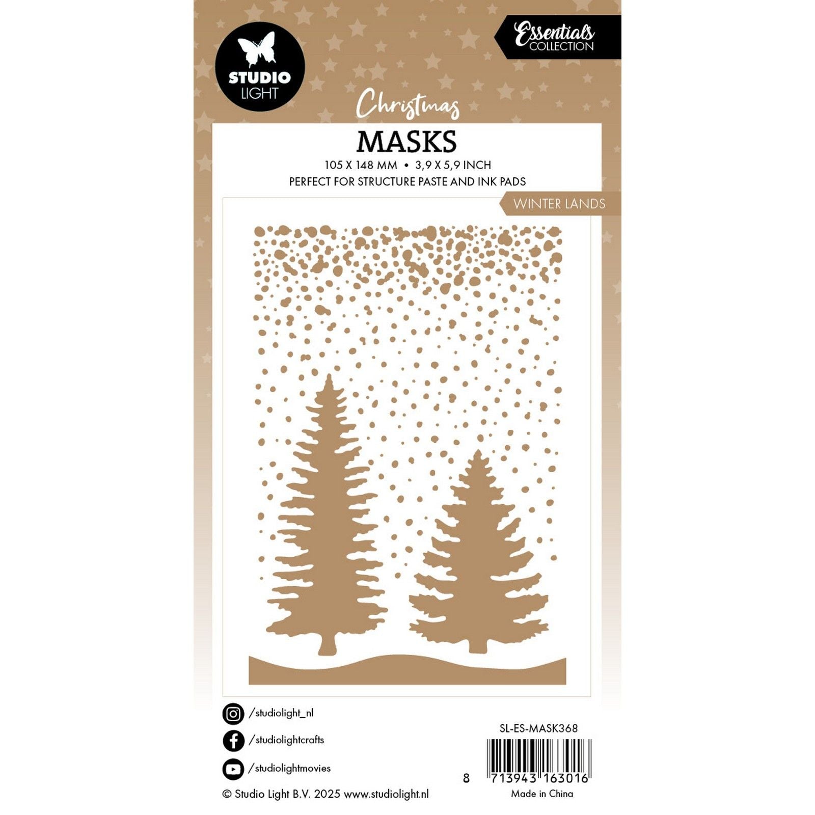 Lampe de studio • masque essentiel terre d'hiver