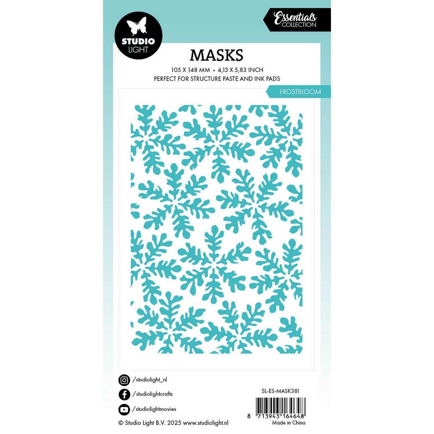 Lampe de studio • masque Frostbloom Essentials 105x148x1mm