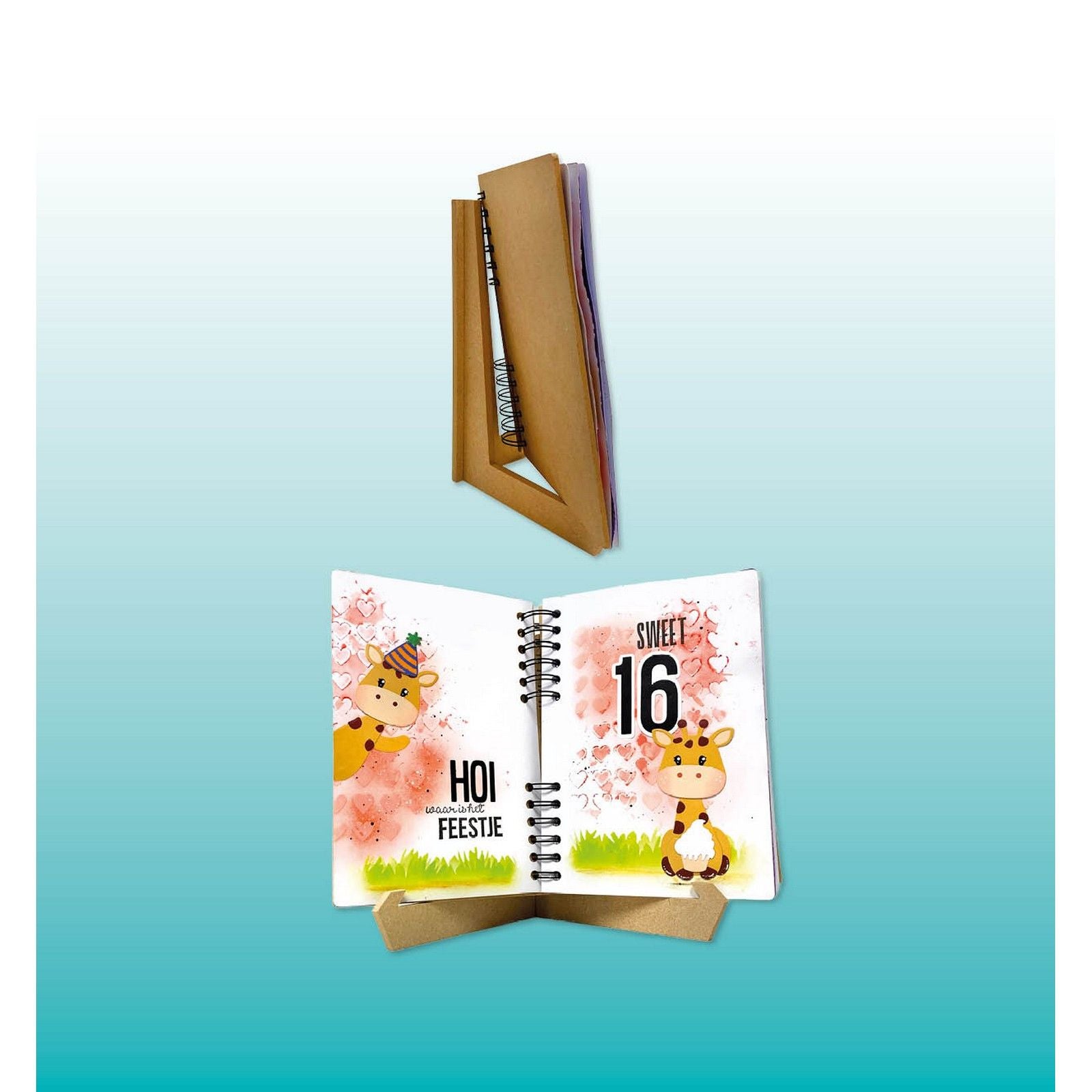 Studio light • support en toile pour journal essentiel mdf a5