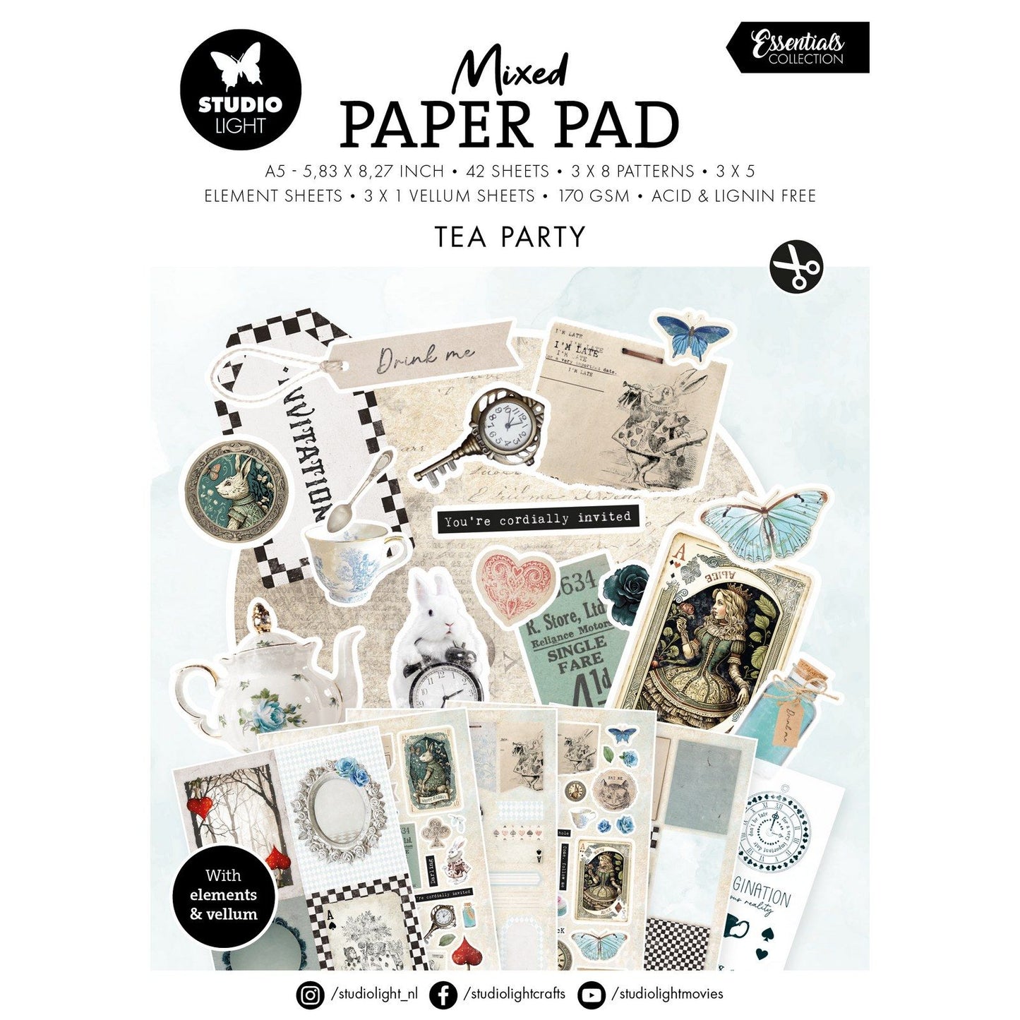 Studio Light • Essentiels en bloc de papier mélangé Tea Party