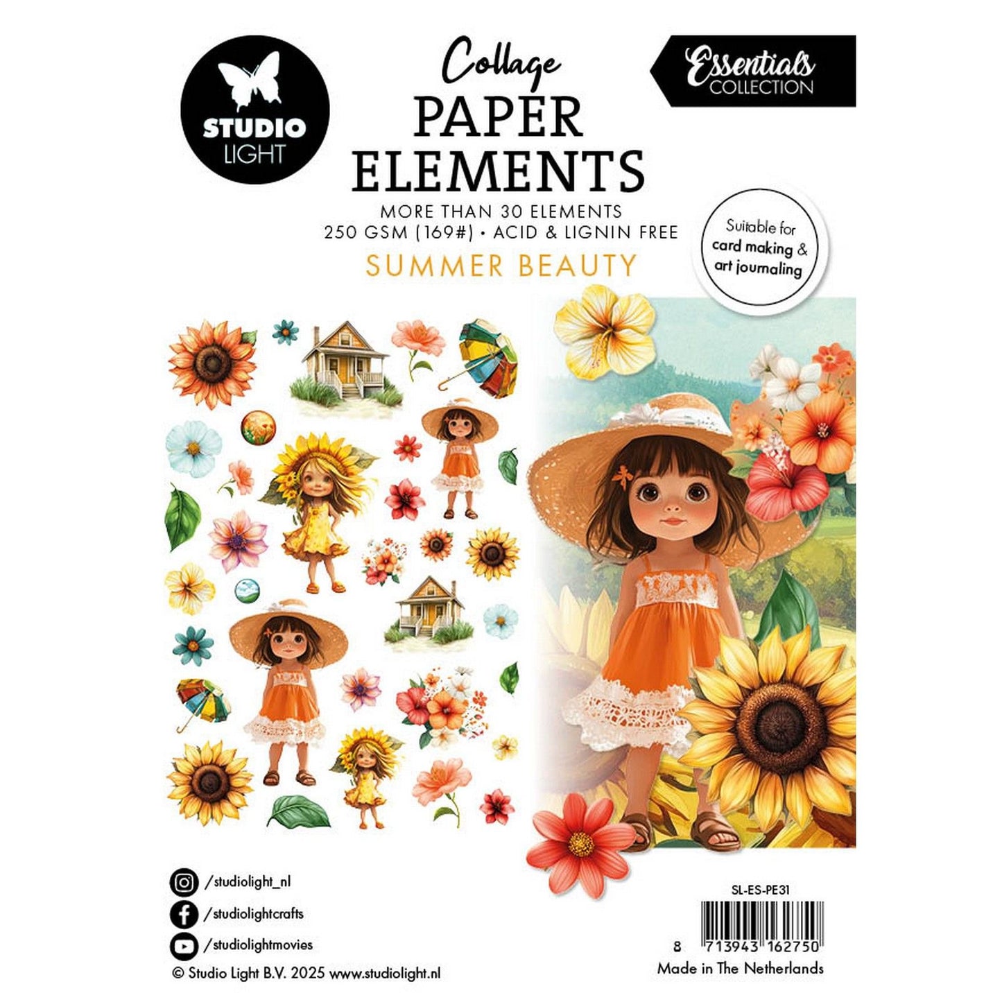 Studio light • éléments essentiels en papier beauté estivale