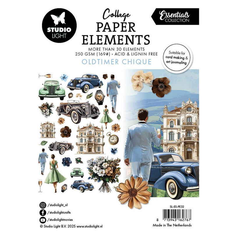 Lampe de studio • éléments essentiels en papier oldtimer chic