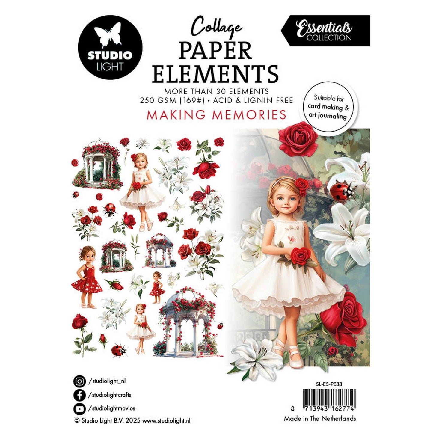 Lampe de studio • éléments essentiels en papier pour créer des souvenirs