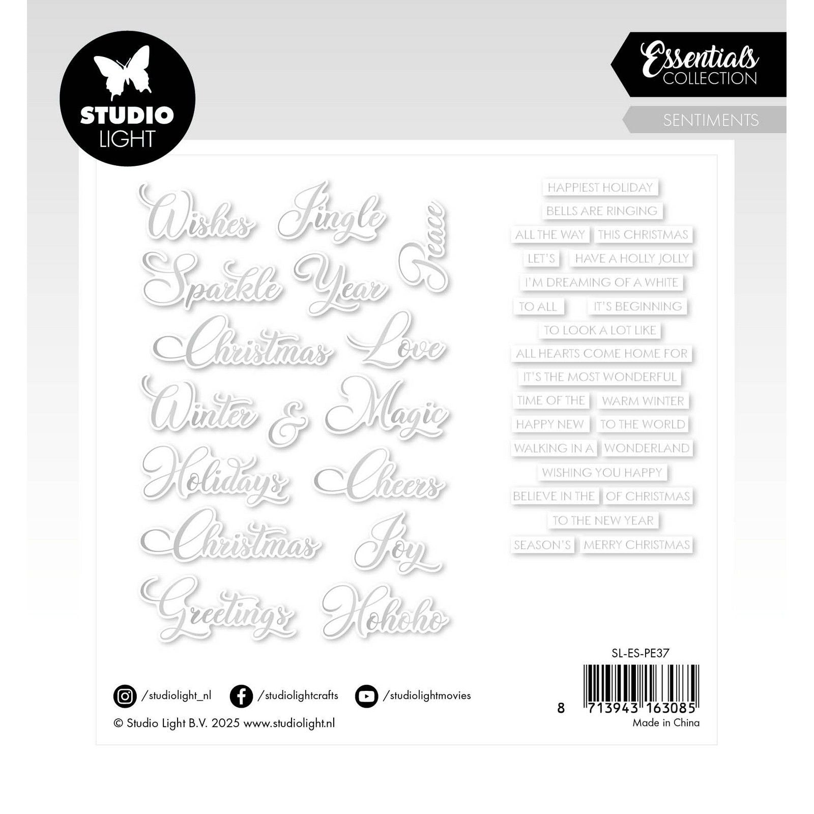 Lampe de studio • éléments essentiels en papier argent sentiments classique