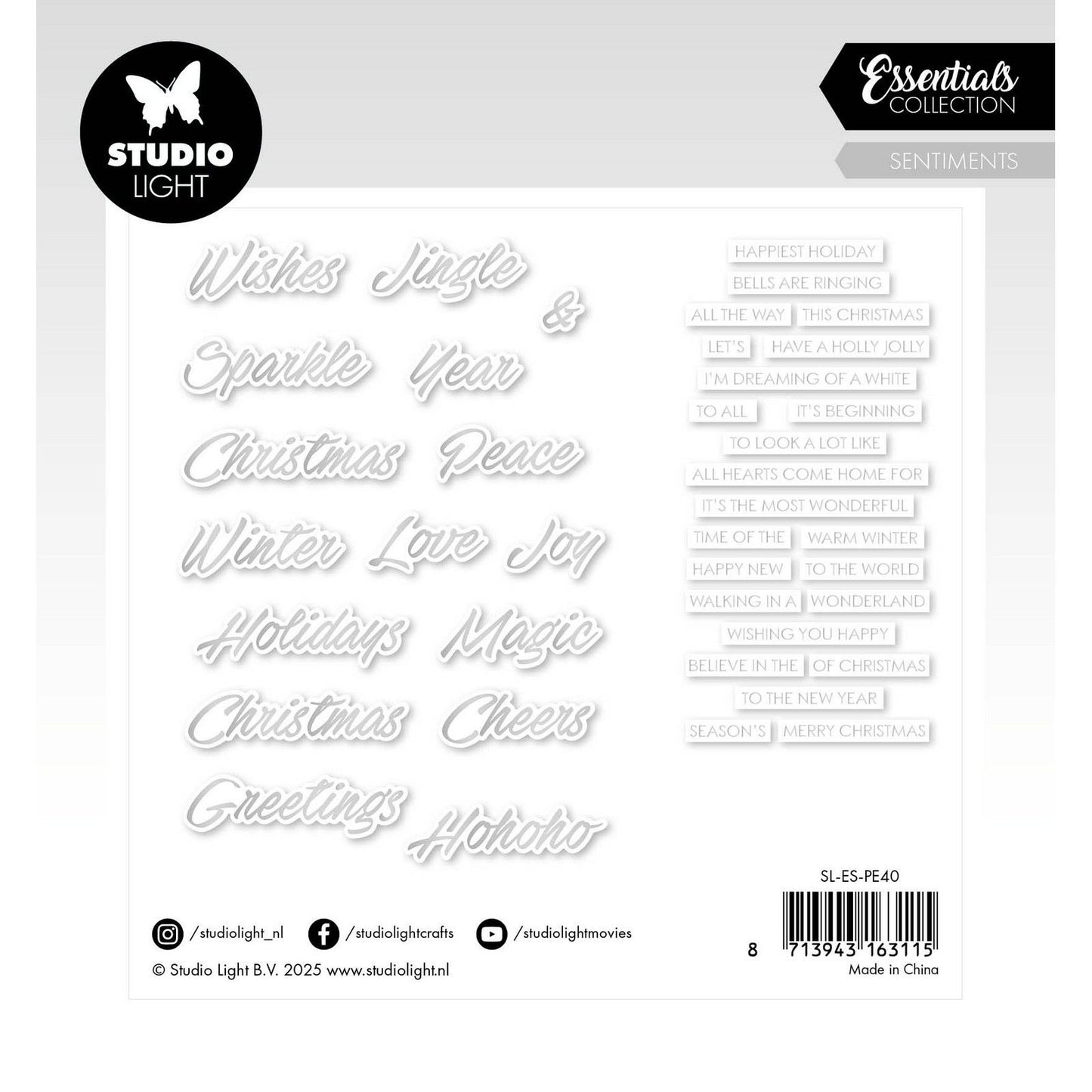 Lampe de studio • éléments essentiels en papier argentés sentiments tendance