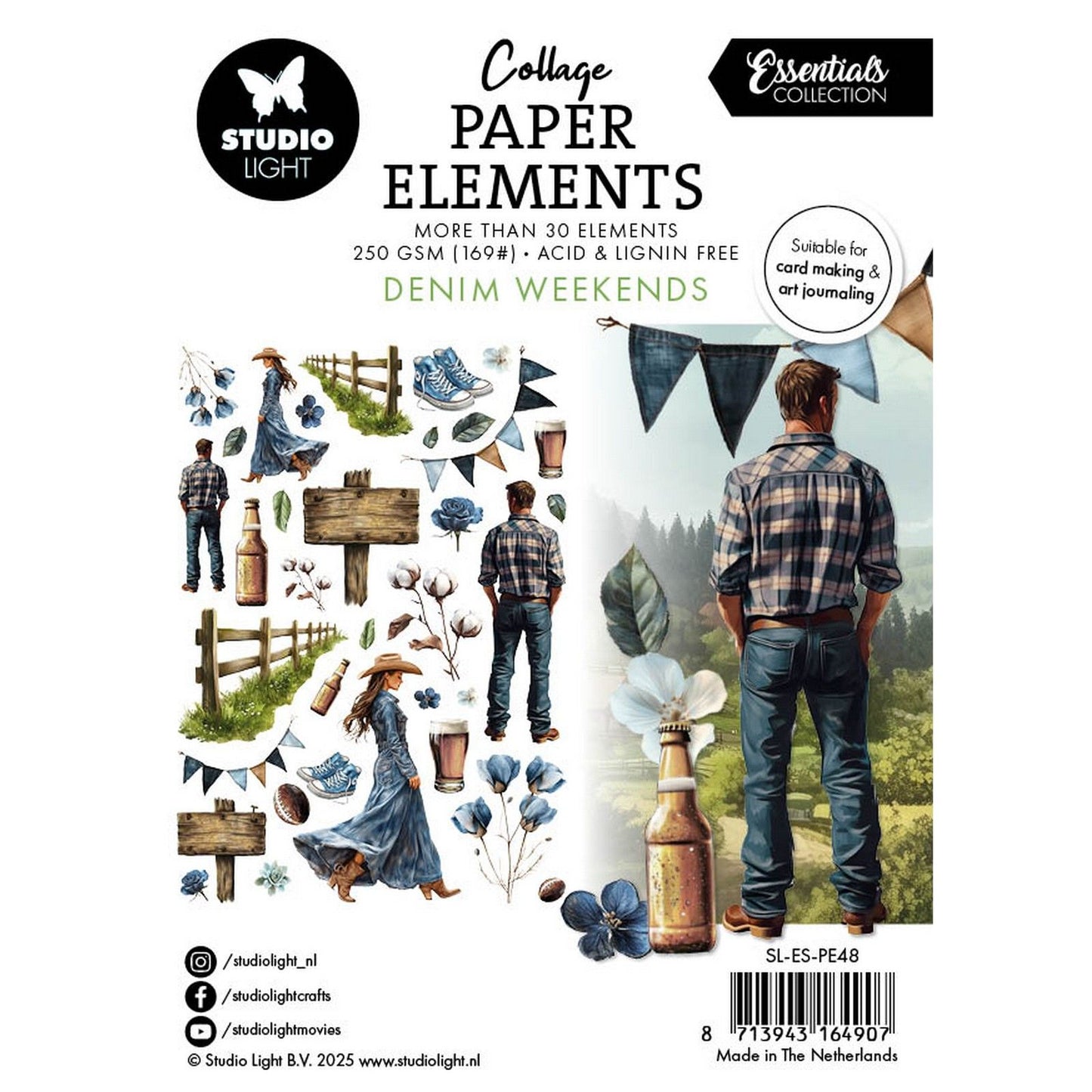 Studio Light • éléments essentiels en papier week-end en jean