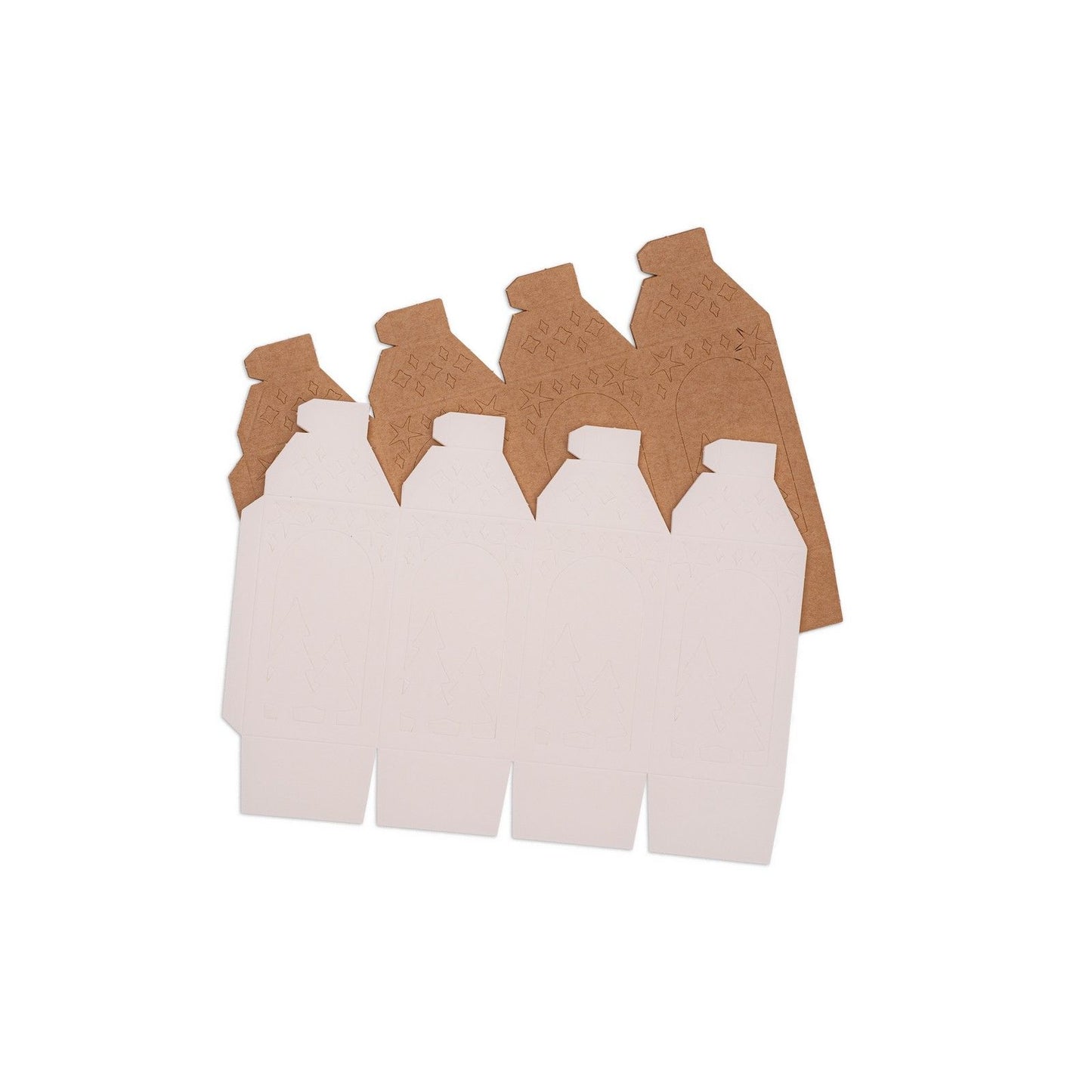 Lampe de studio • lanternes en papier découpées essentielles, arbres d'hiver