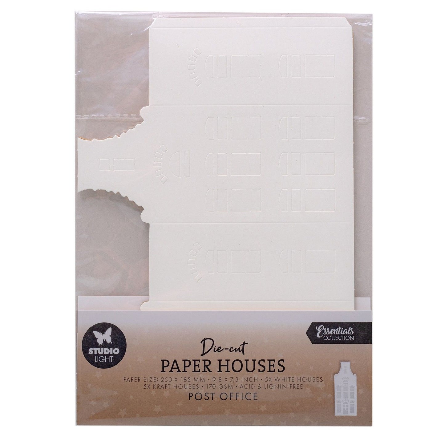 Studio light • essentiels maisons en papier découpé bureau de poste