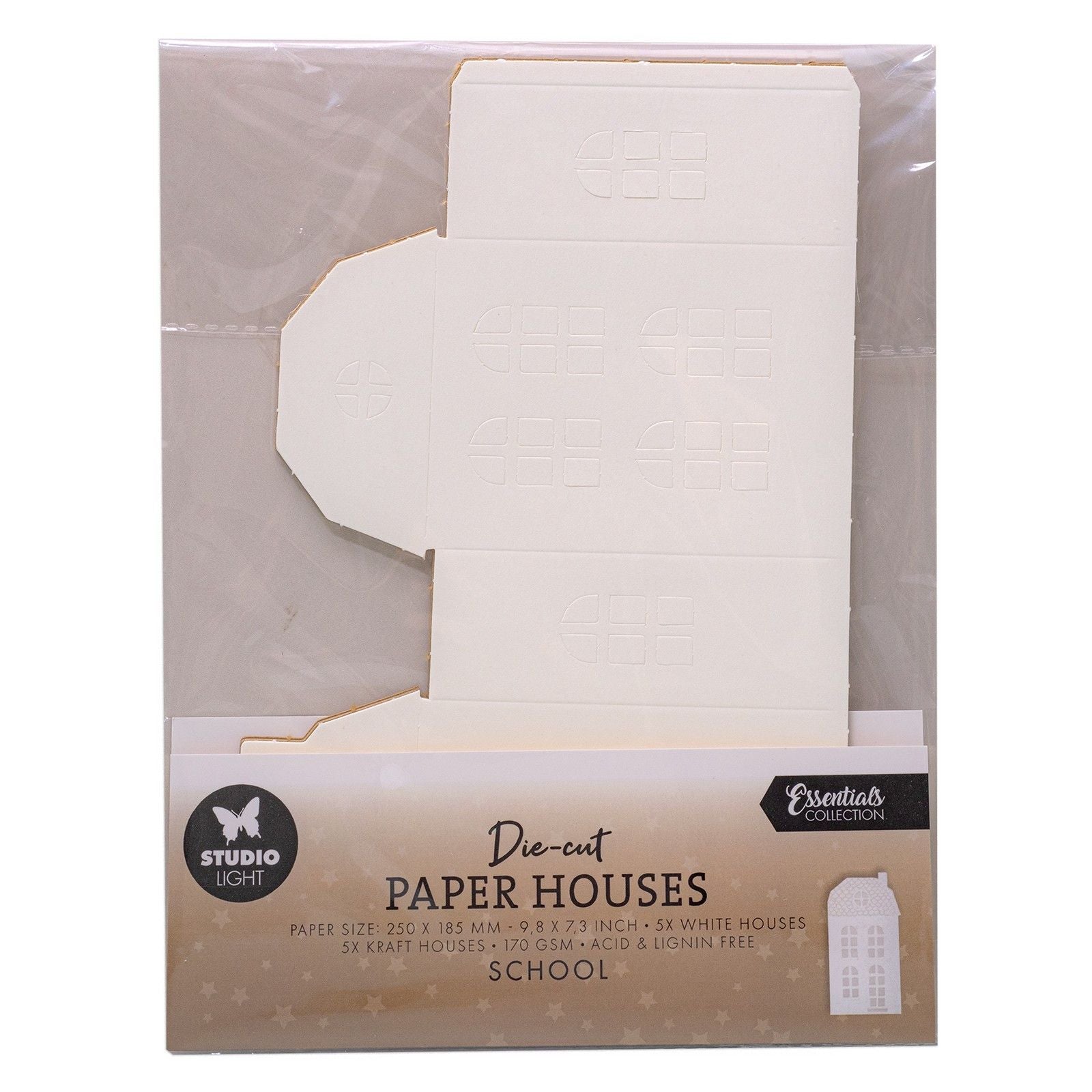 Studio light • essentiels maisons en papier découpé école