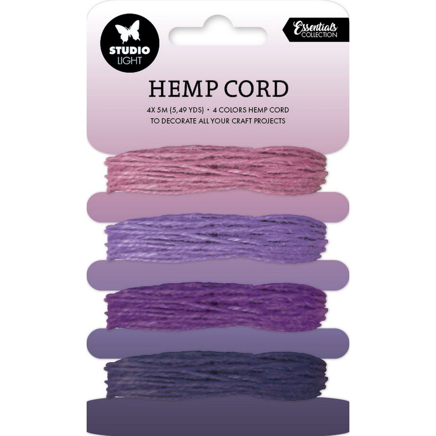 Lampe de studio • consommables cordon de chanvre nuances de violet