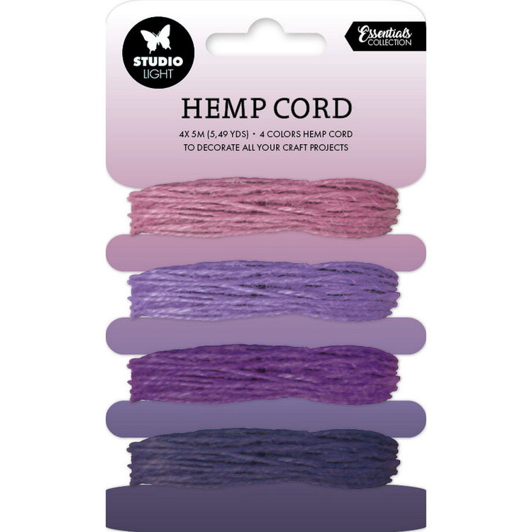 Lampe de studio • consommables cordon de chanvre nuances de violet