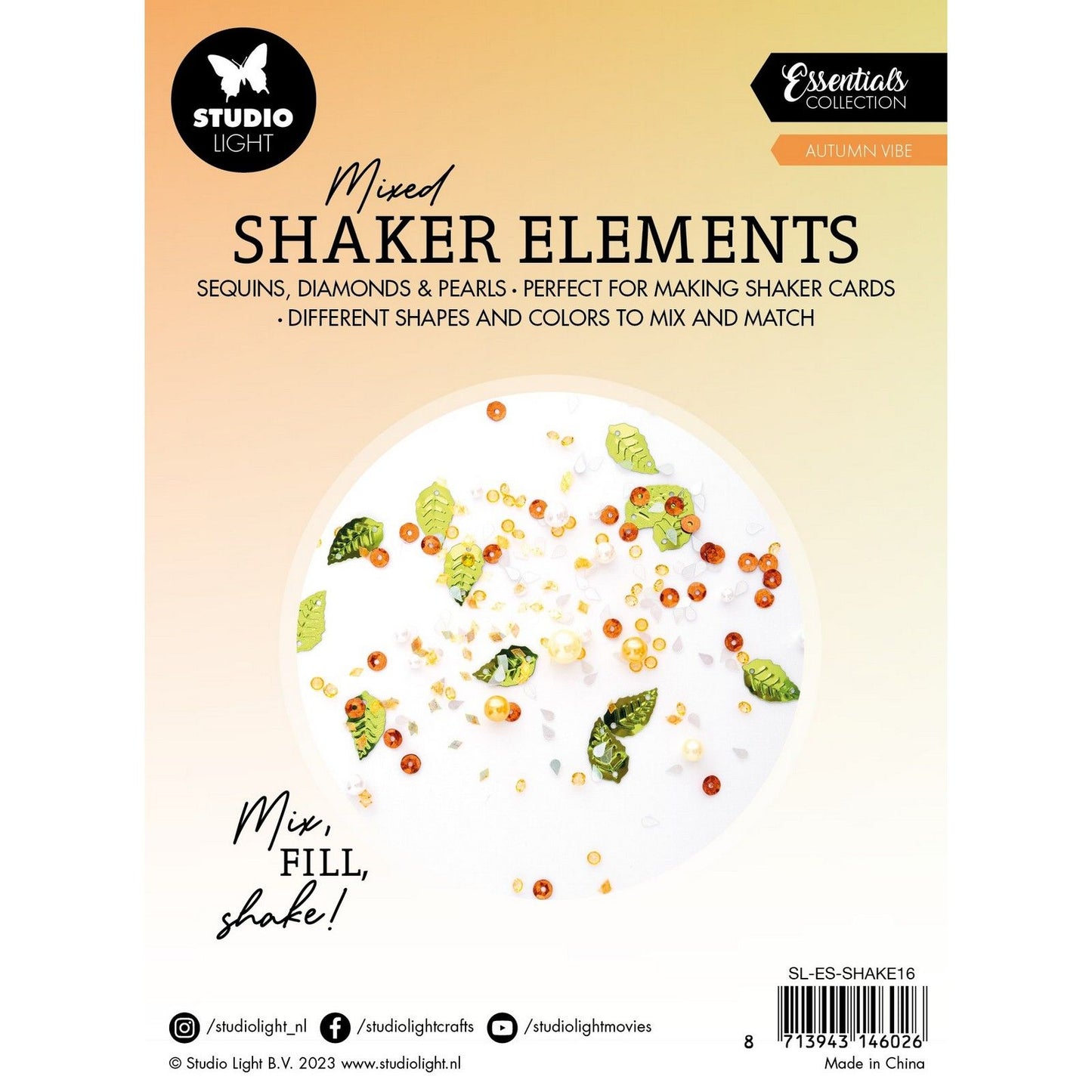 Lampe de studio • Éléments essentiels du shaker, ambiance automnale
