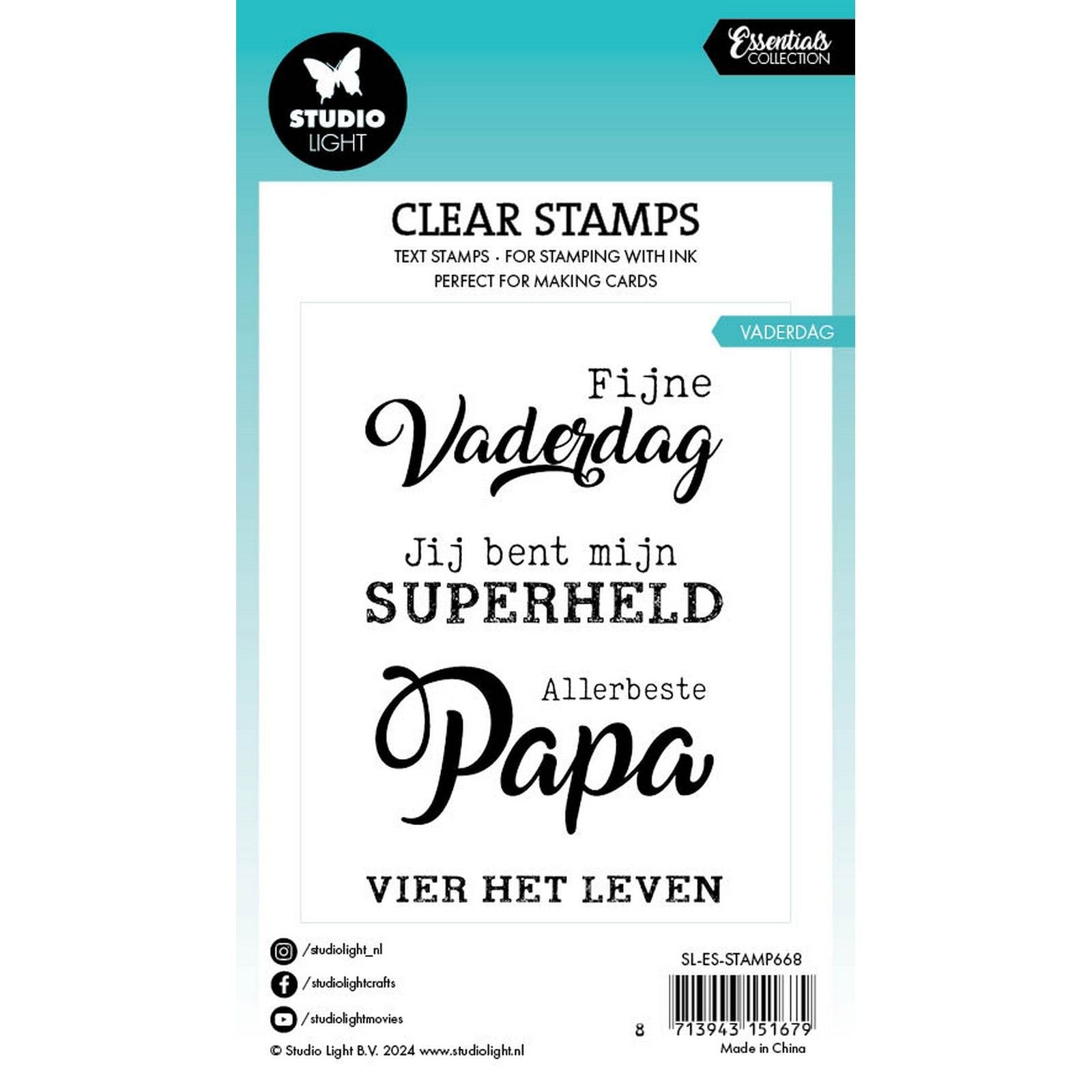Studio Light • Essentiels tampon transparent fête des pères