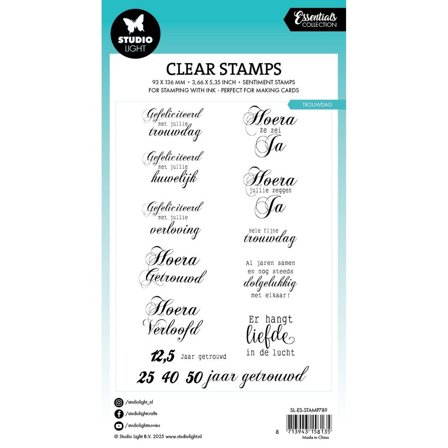 Studio Light • Essentiels tampons transparents le jour du mariage