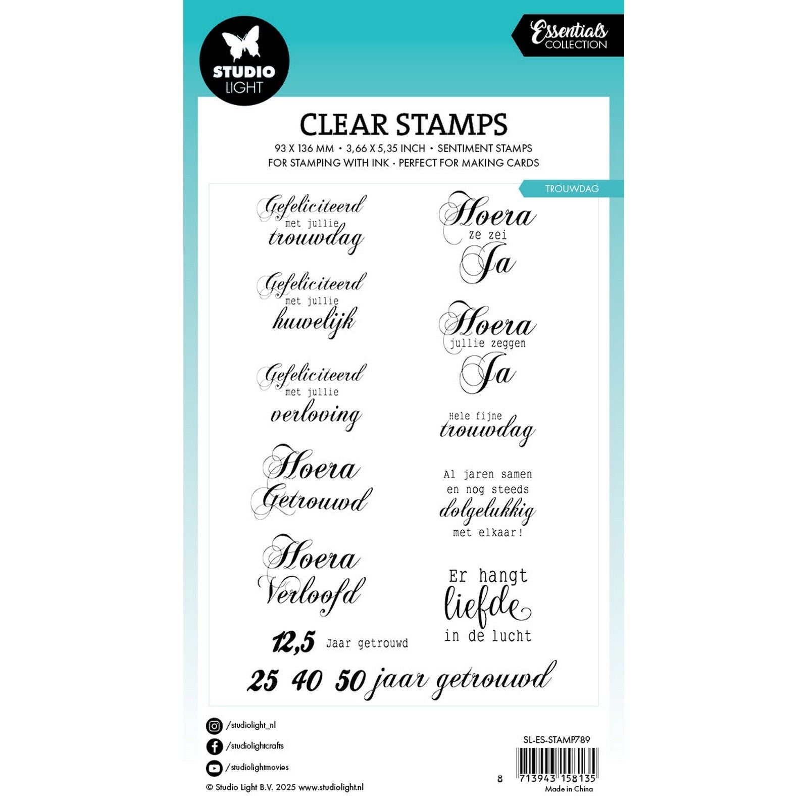 Studio Light • Essentiels tampons transparents le jour du mariage