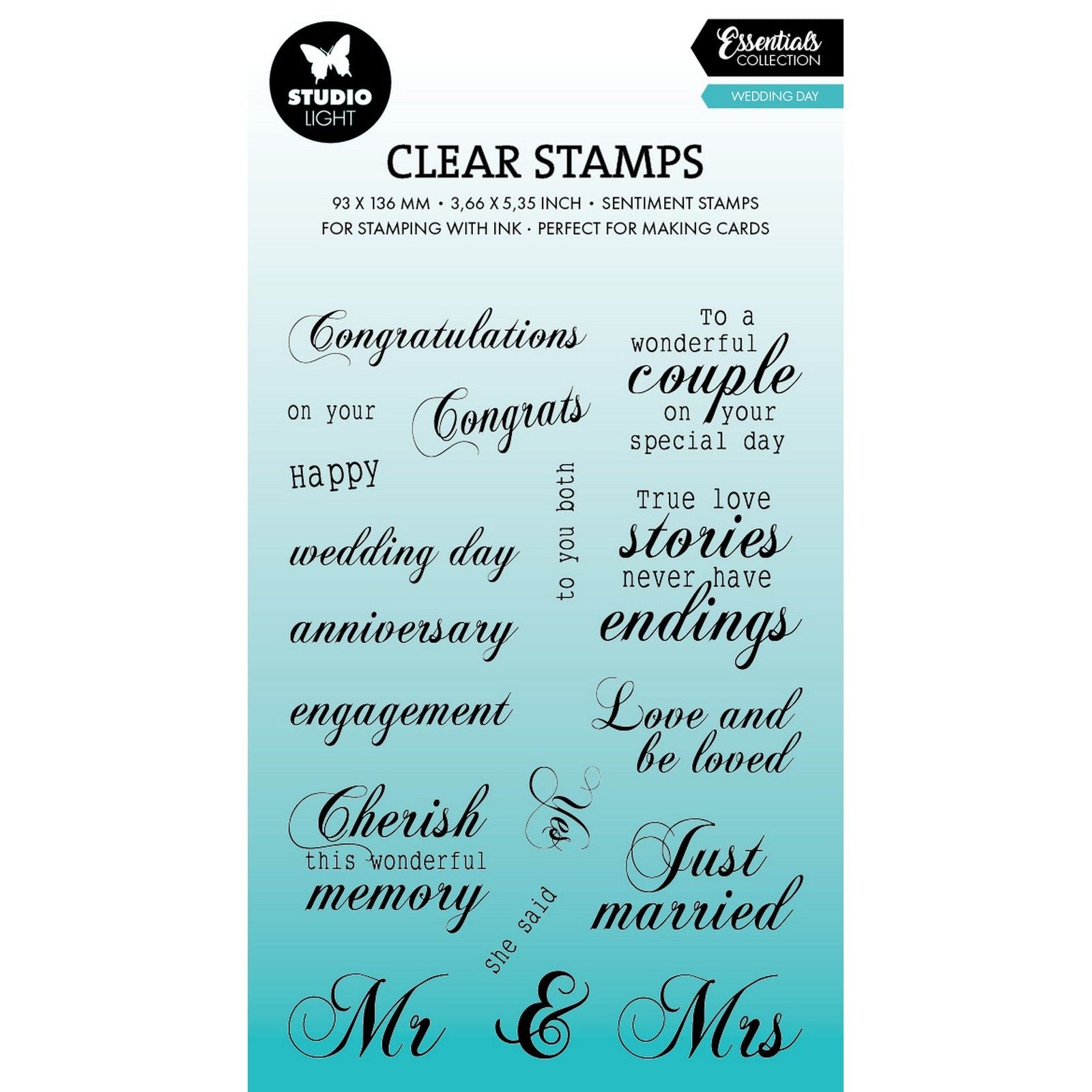 Studio Light • Essentiels tampons transparents le jour du mariage