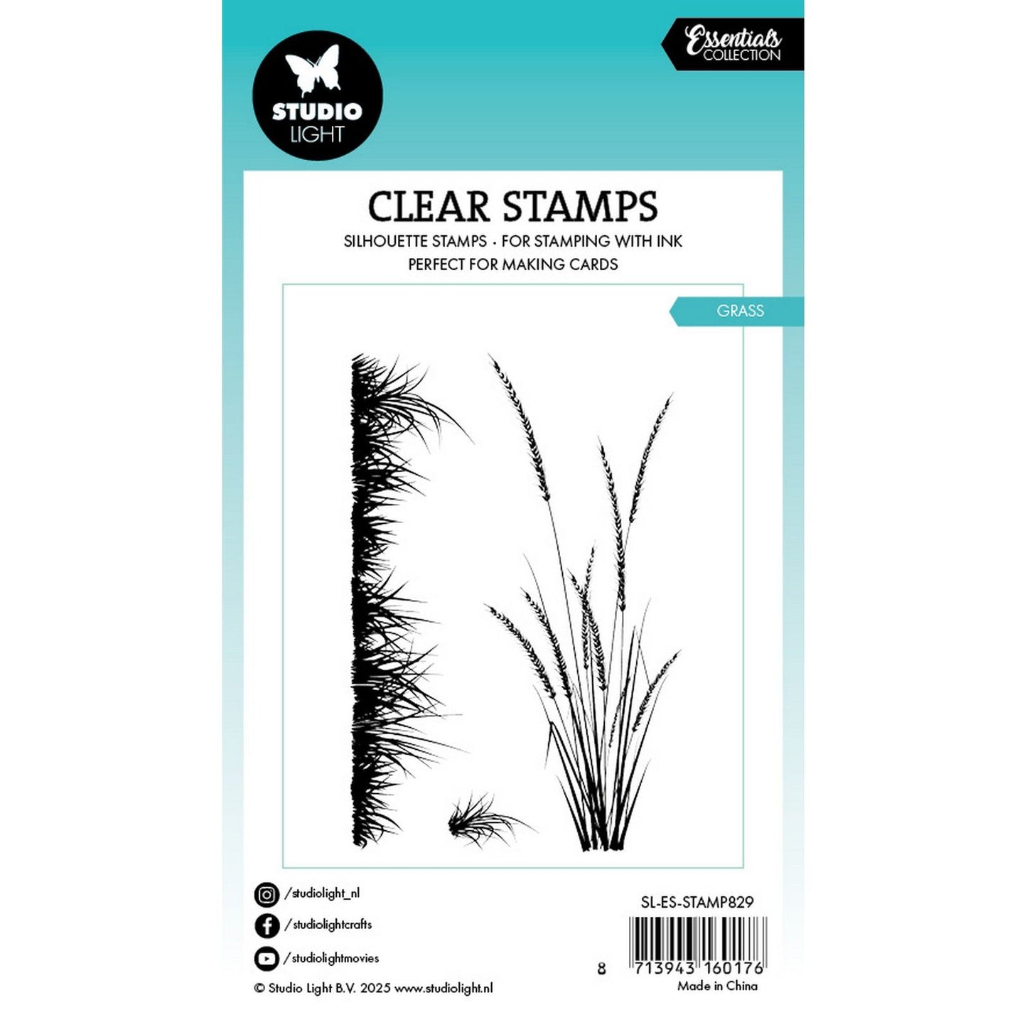 Lampe de studio • Essentials, tampon transparent, herbe