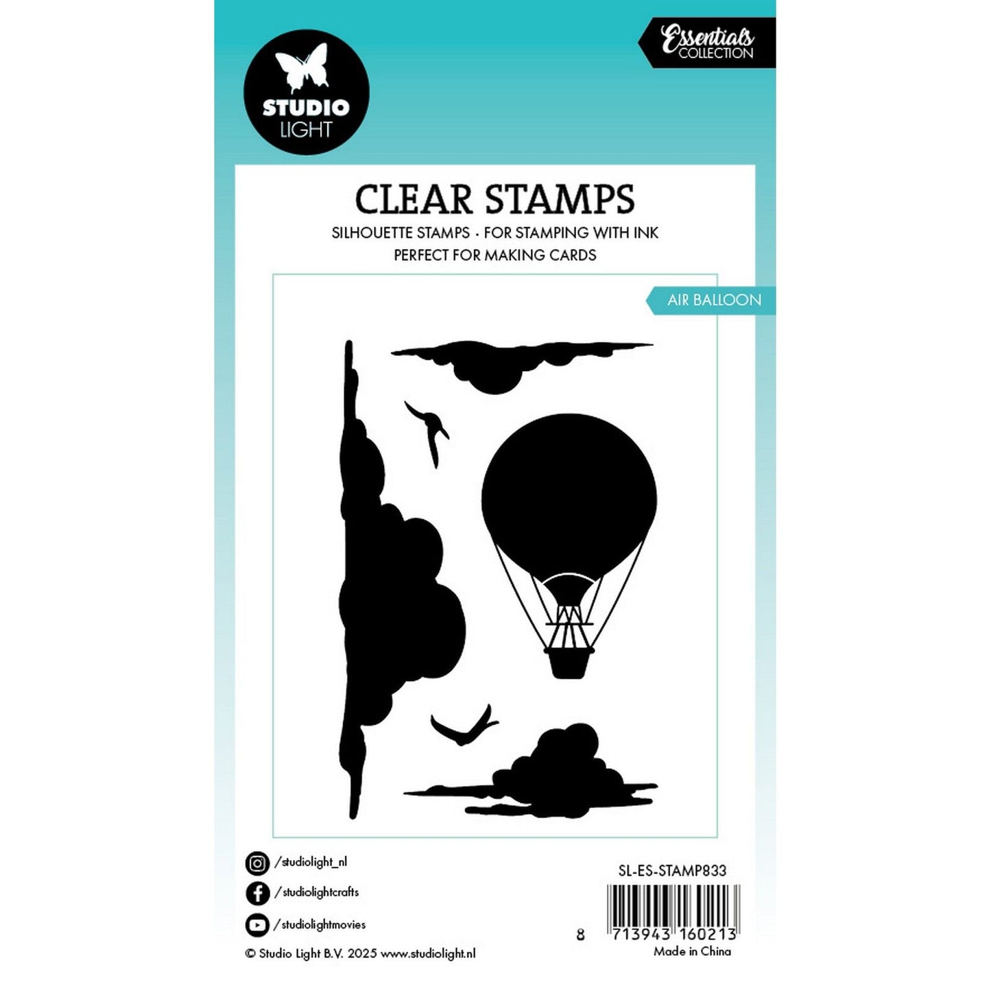 Studio Light • Montgolfière à tampon transparent Essentials