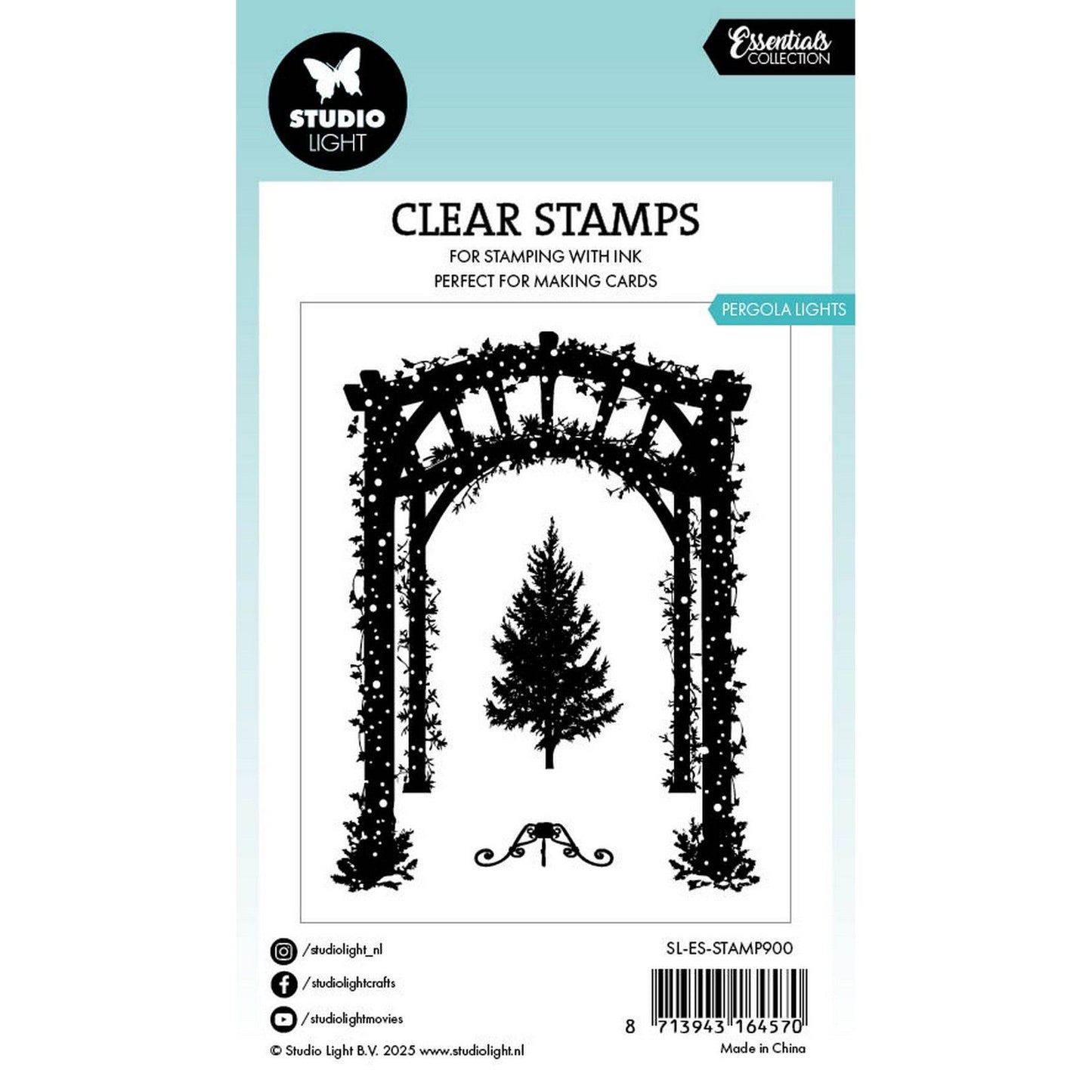 Lampe de studio • tampon transparent pour pergola lumières essentielles 68x88x3mm 3 pièces