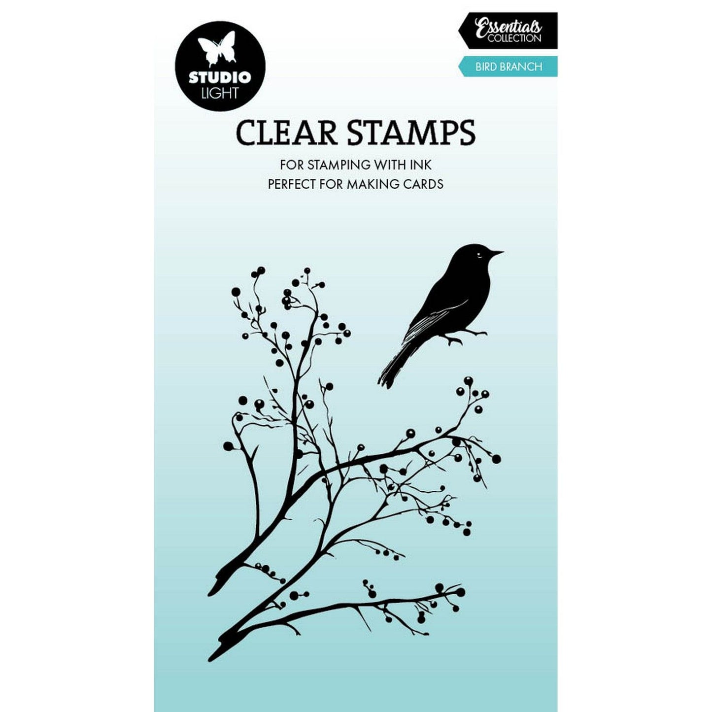 Studio light • tampon transparent branche d'oiseau essentiels 62x88x3mm 2 pièces