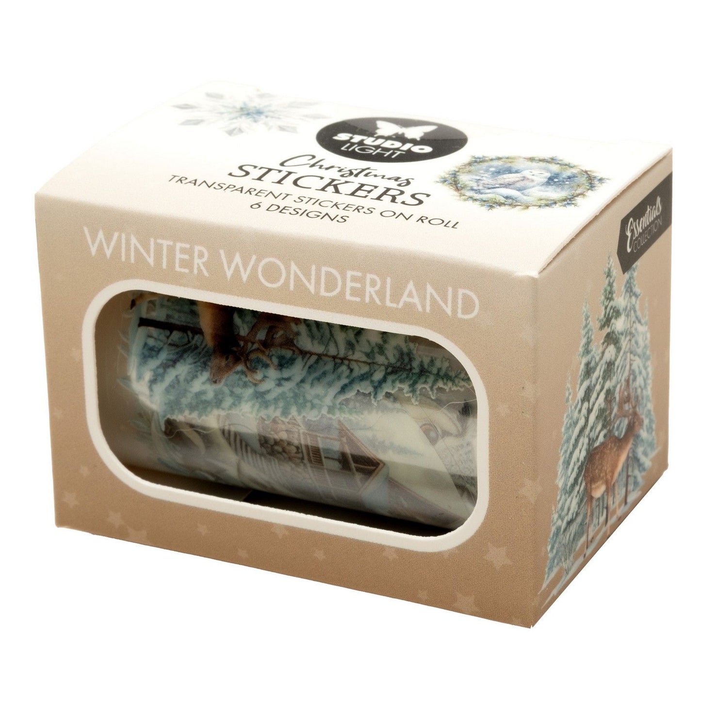 Studio Light • Autocollants transparents Essentials Winter Wonderland 6 modèles